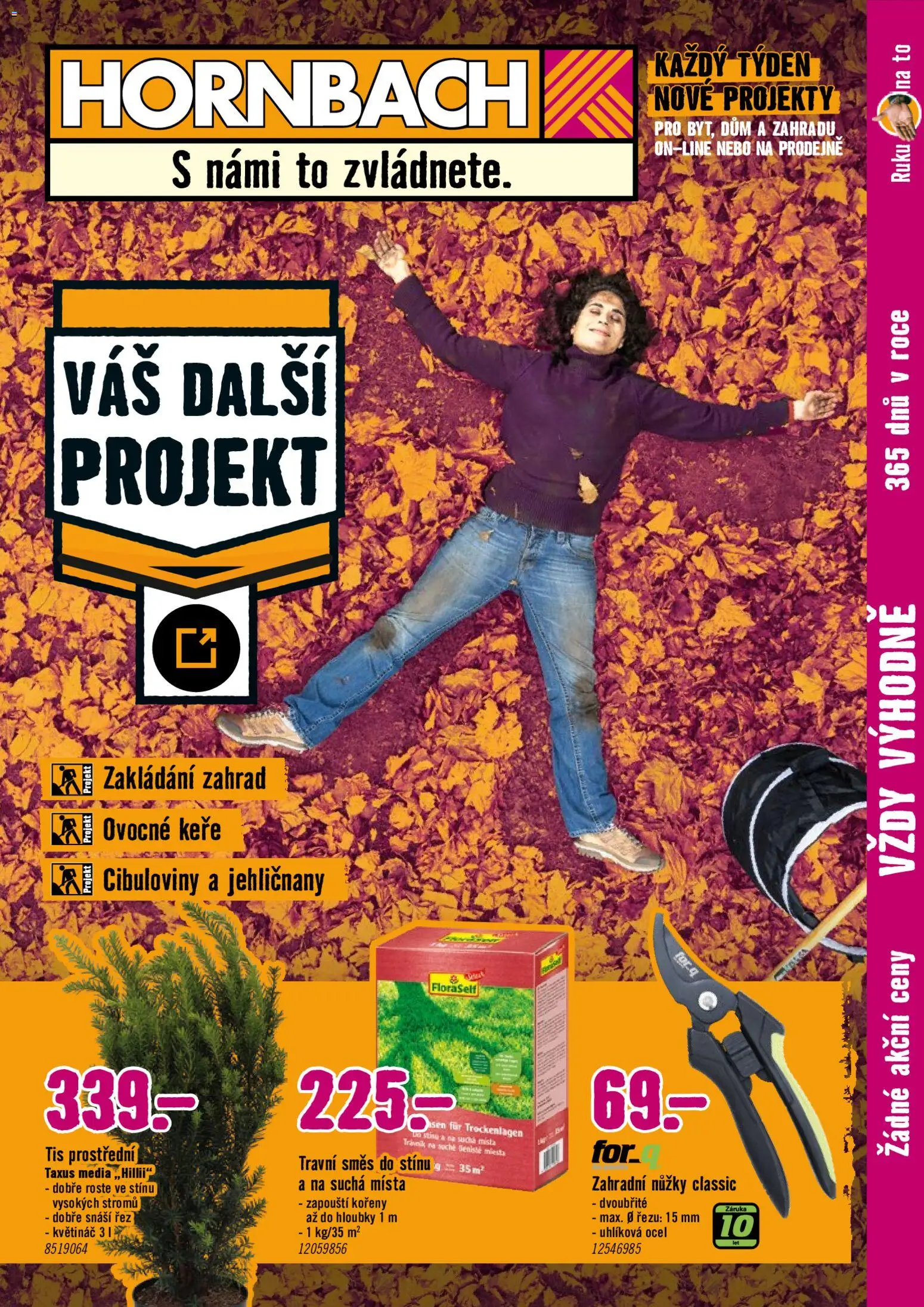 HORNBACH leták - Podzimní zahrada od 07.10.2026 | Strana: 1 | Produkty: Nůžky, Zahradní nůžky, Květináč