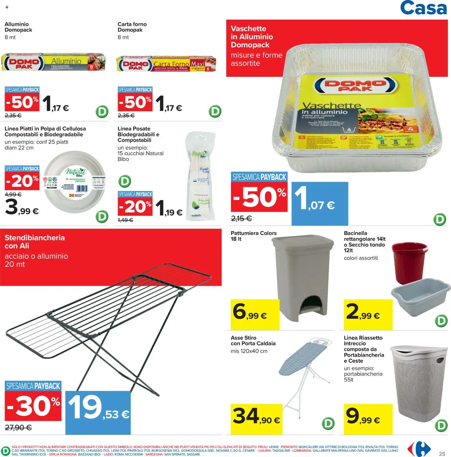 Volantino Carrefour del 07.04.2026 | Pagina: 25 | Prodotti: Posate, Caldaia, Stendibiancheria, Portabiancheria