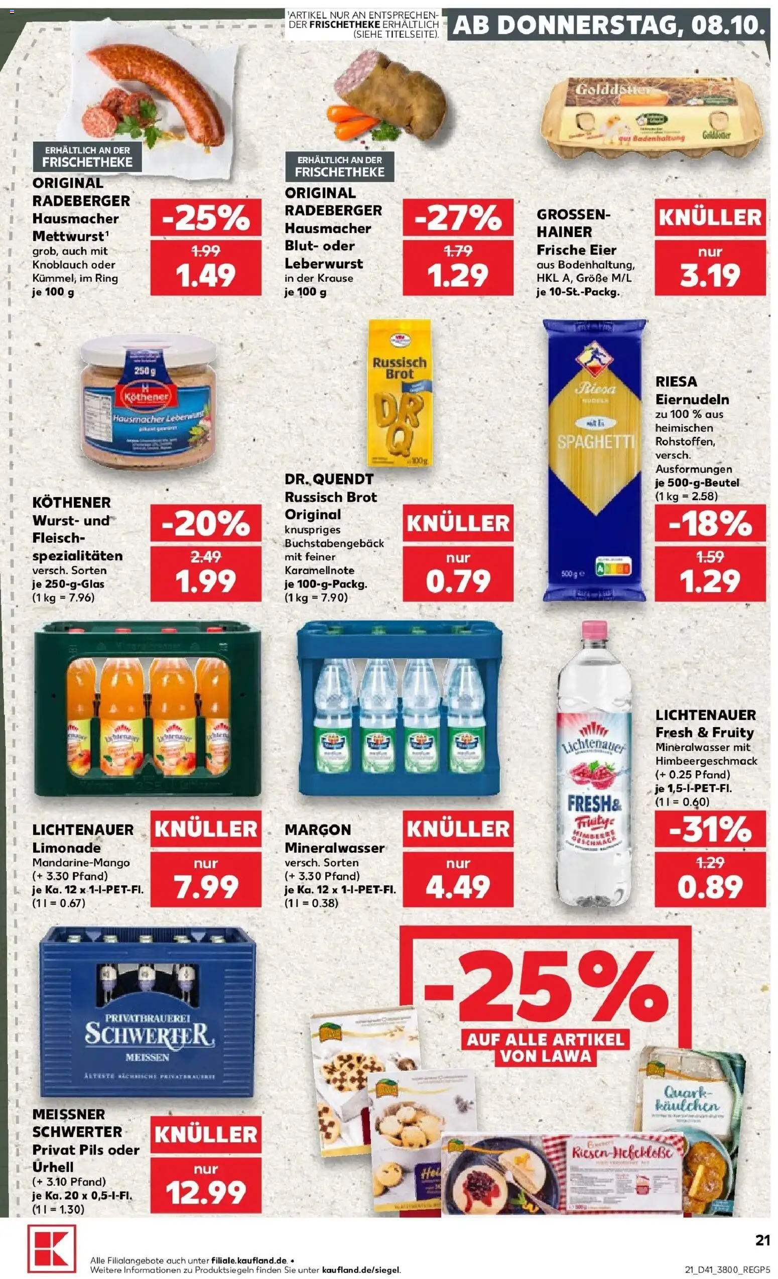 Prospekt Kaufland ab 05.10.2026 » Angebote Online zum Blättern | Seite: 31 | Produkte: Quark, Pils, Wurst, Brot