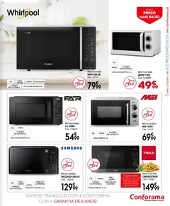 Pré-visualização Conforama folheto válido de 16.04.2026 | Página: 111 | Produtos: Whirlpool, Microondas