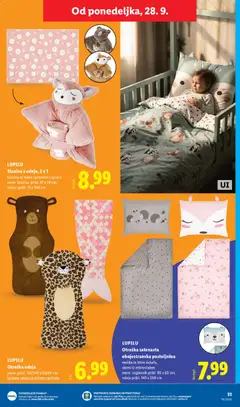 Lidl katalog akcije – veljaven od 24.09.2026 | Stran: 61 | Izdelki: Vzglavnik, Blazina, Odeja, Posteljnina