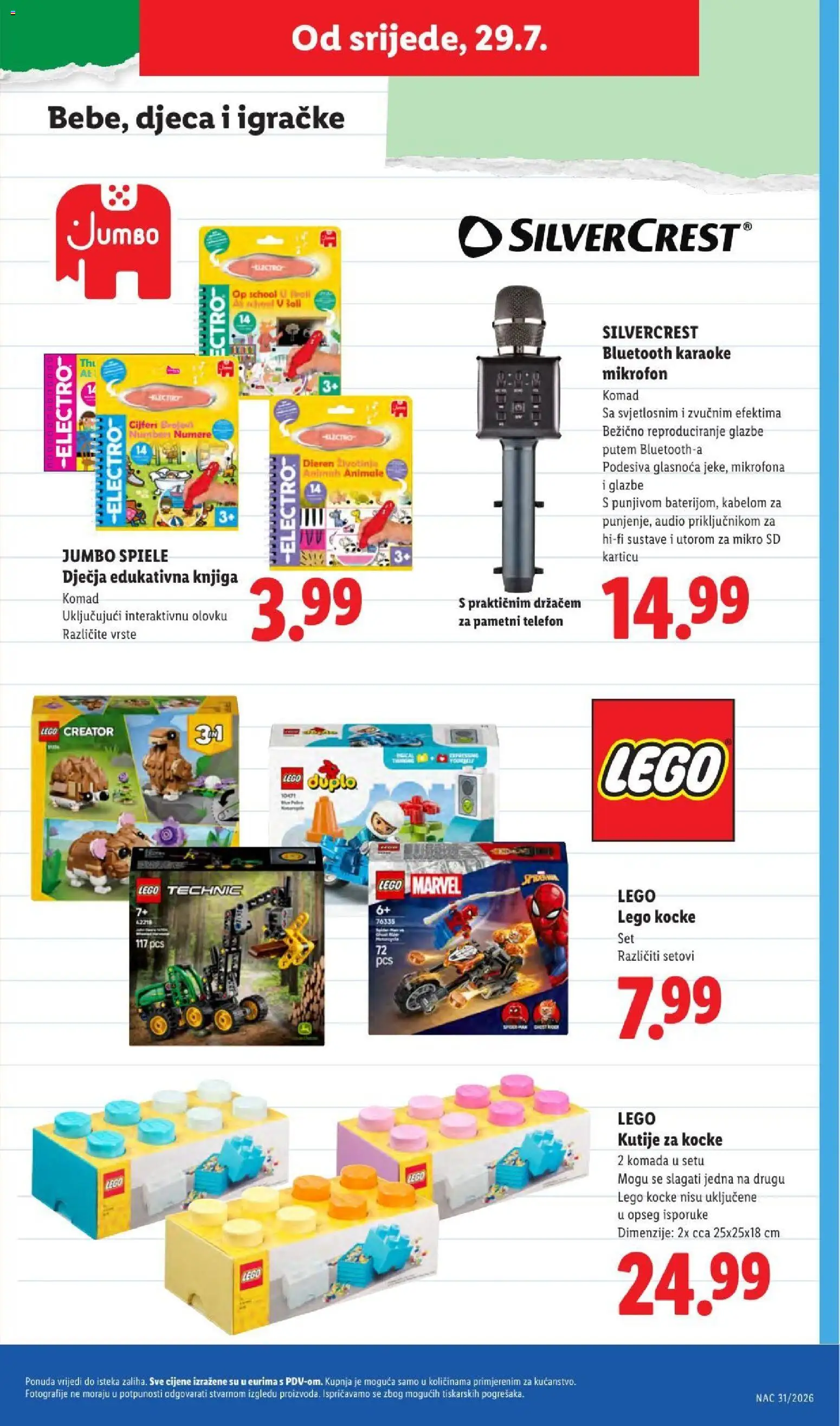 Lidl katalog | vrijedi od 23.07.2026 | Stranica: 45 | Proizvodi: Telefon, Audio, Mikrofon, Lego