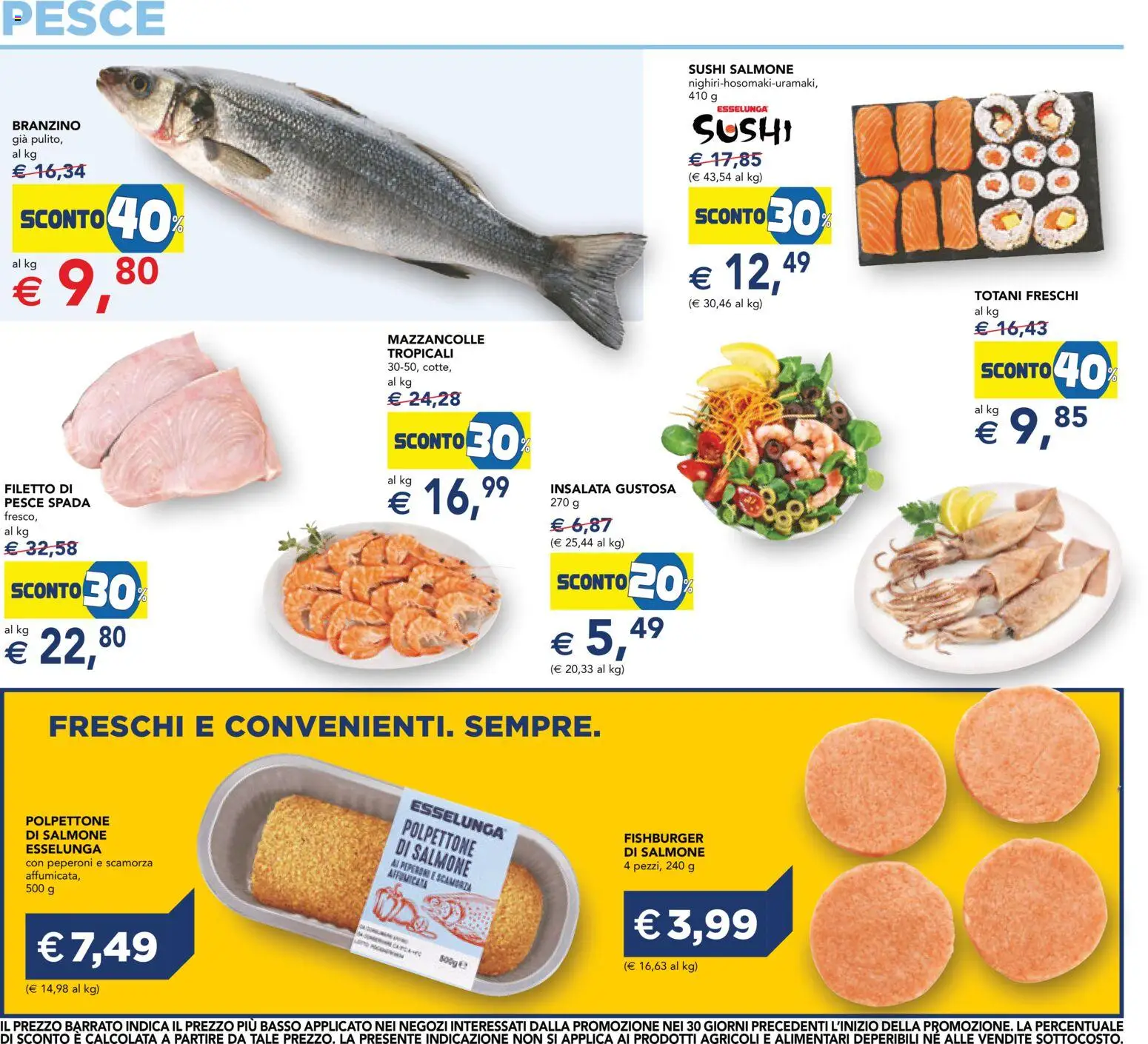 Volantino Esselunga S del 07/10/2026 | Pagina: 5 | Prodotti: Peperoni, Filetto, Pesce spada, Sushi