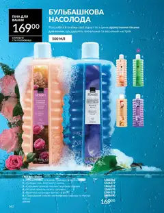 AVON акції дійснийкції з 01.05.2026 | Сторінка: 162 | Товари: Персик, Фінік, Піна для ванни