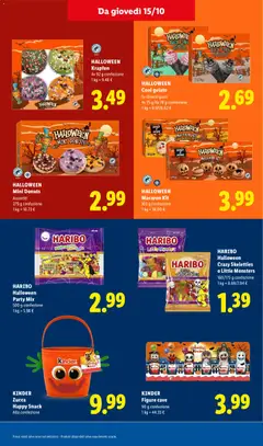 Anteprima del volantino HALLOWEEN Coni gelato, In diversi gusti 4x 75 g/4x 78 g confezione valido a partire dal 01/10/2026 | Pagina: 13 | Prodotti: Gelato, Macarons, Zucca, The