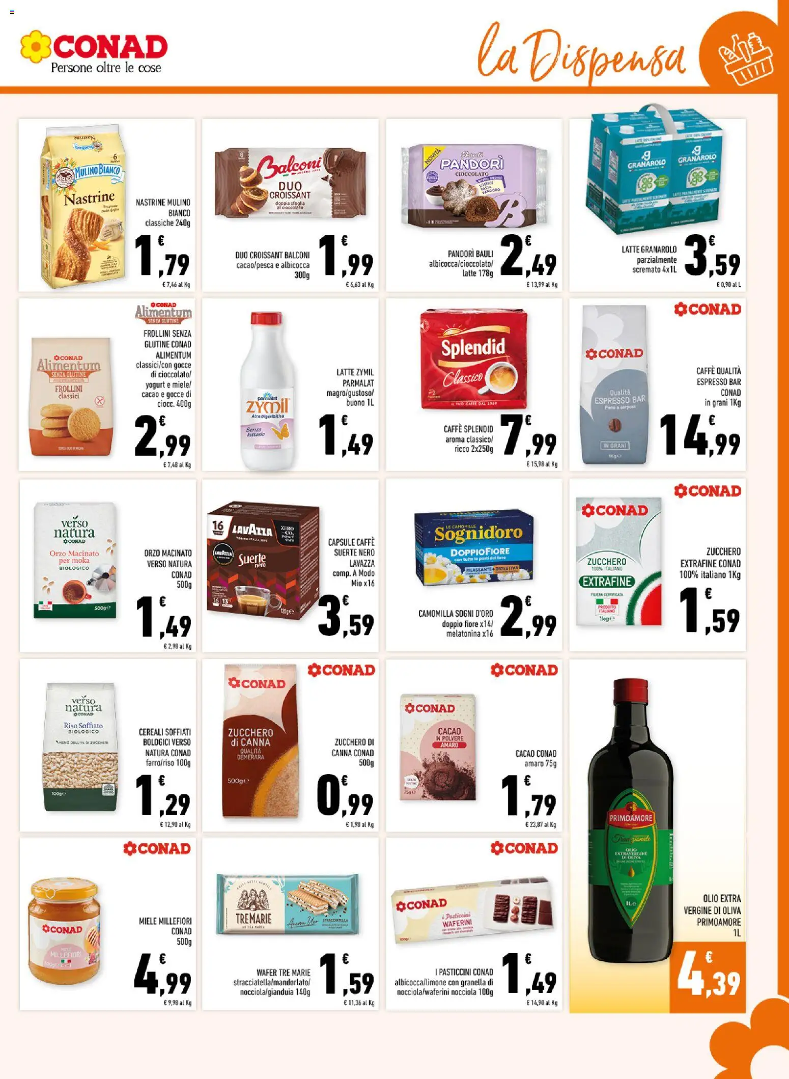 Volantino Conad del 08/10/2026 | Pagina: 11 | Prodotti: Yogurt, Cacao, Lavazza, Macinato