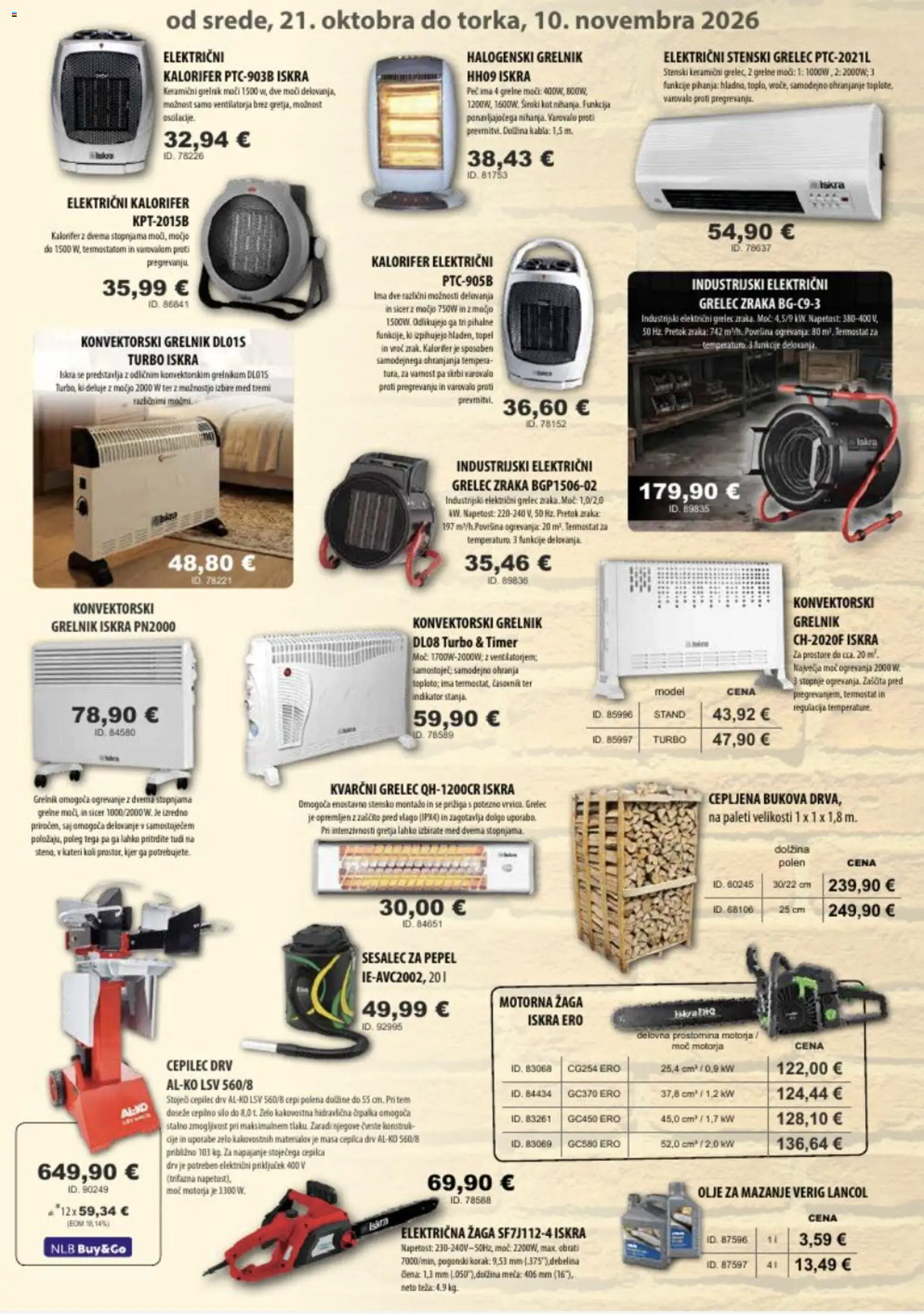 Novi Živex katalog ponudbe – veljaven od 21.10.2026 | Stran: 10 | Izdelki: Med, Teza, Termostat, Grelec