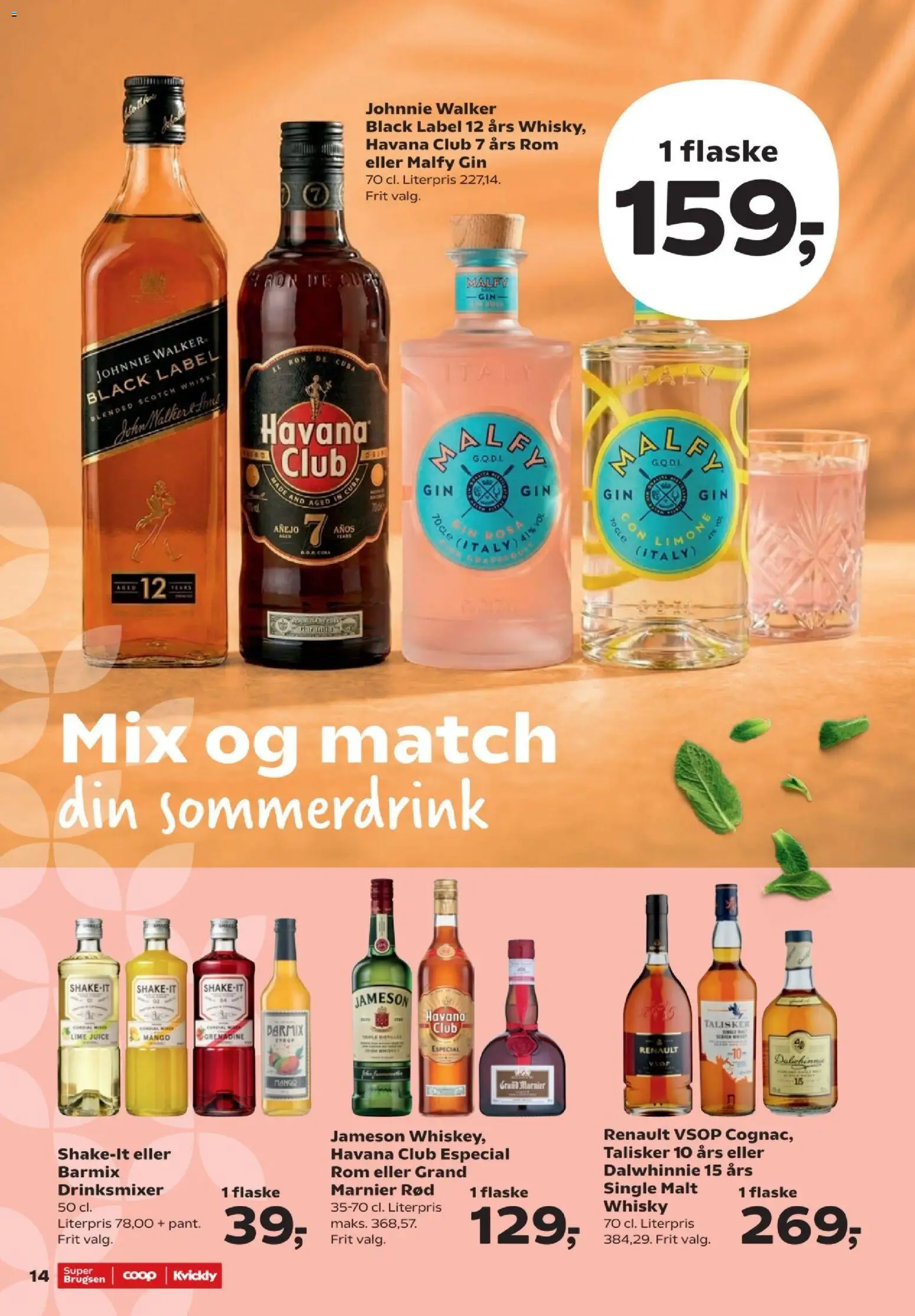 Super Brugsen tilbudsavis – gyldig fra 29.05.2026 | Side: 14 | Produkter: Mango, Juice, Gin, Whisky