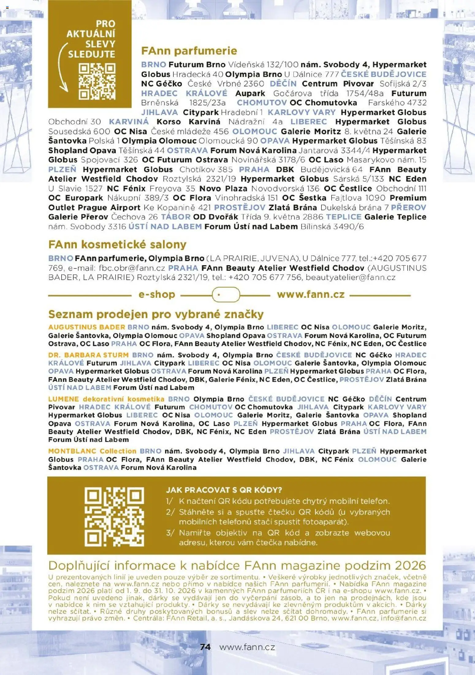 FAnn parfumerie katalog Podzim 2026 od 01.09.2026 | Strana: 74 | Produkty: Globus, Futurum, Flora
