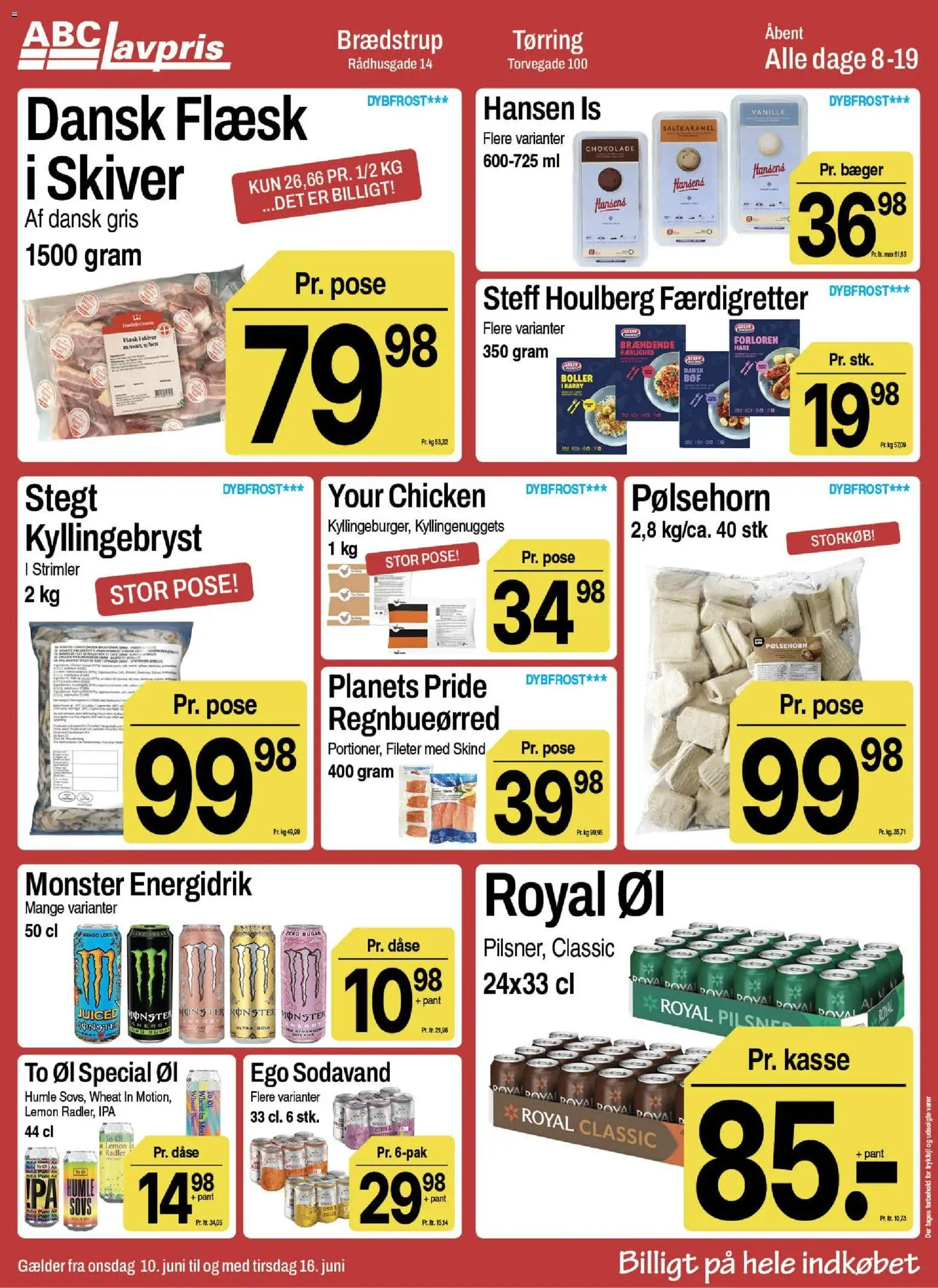 Abc Lavpris tilbudsavis – gyldig fra 10.06.2026 | Side: 7 | Produkter: Mango, Karry, Pølsehorn, Is