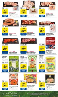 Náhled letáku Kmotr Klobása pikant, 100 g, pultový prodej od 20.05.2026 | Strana: 22 | Produkty: Piri piri, Klobása, Kuřecí Křídla, Kysané zelí