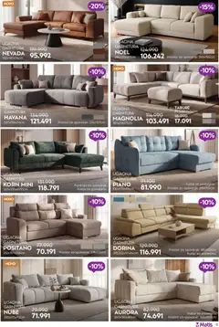 Matis katalog Sajam nameštaja u matisu - pregled Matis kataloga - važi od 19.10.2026 | Strana: 9 | Proizvode: Kutija, Tabure, Ugaona garnitura, Havana