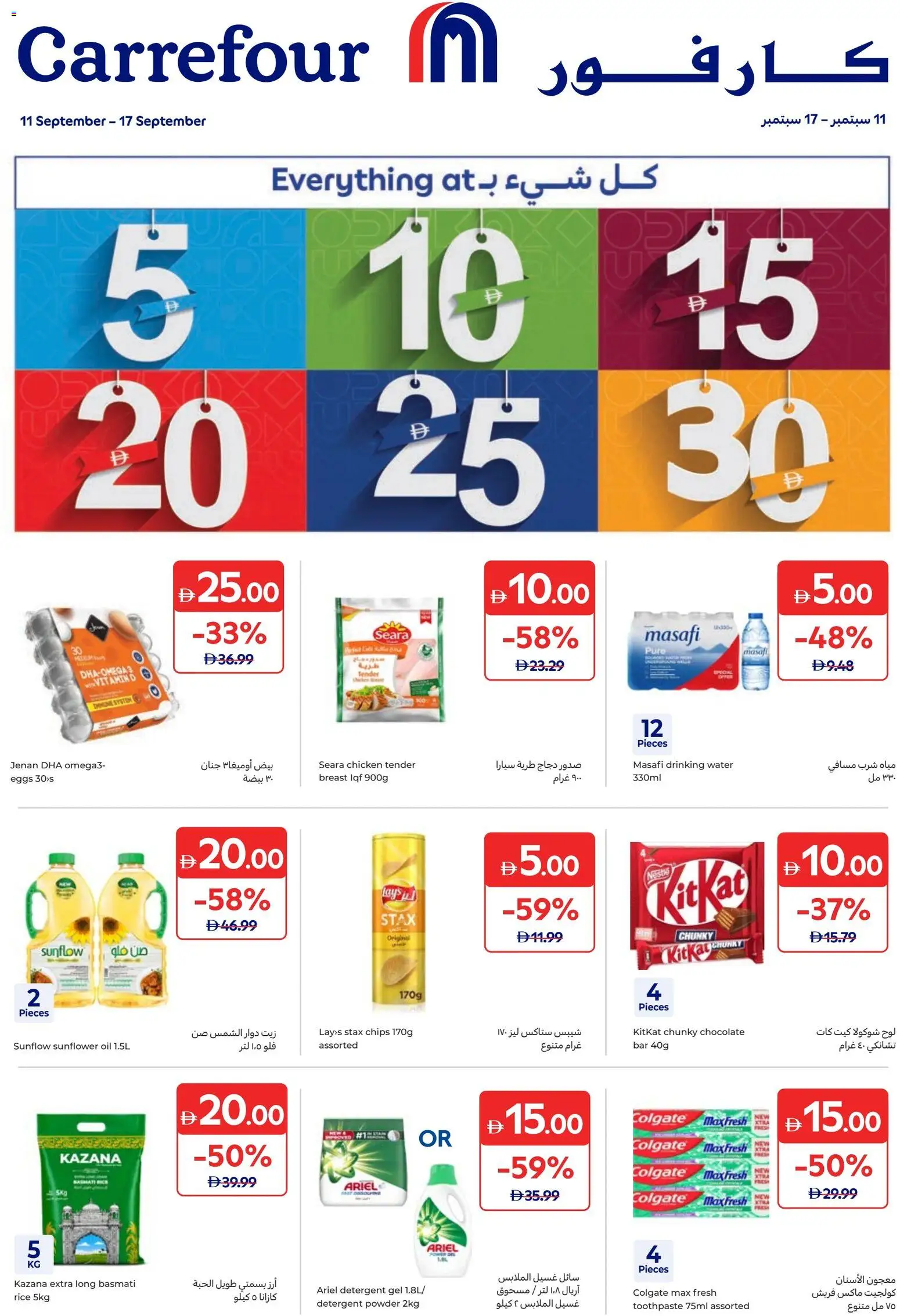 {H1} | Page: 1 | Products: Eggs, Oil, Rice, Chips