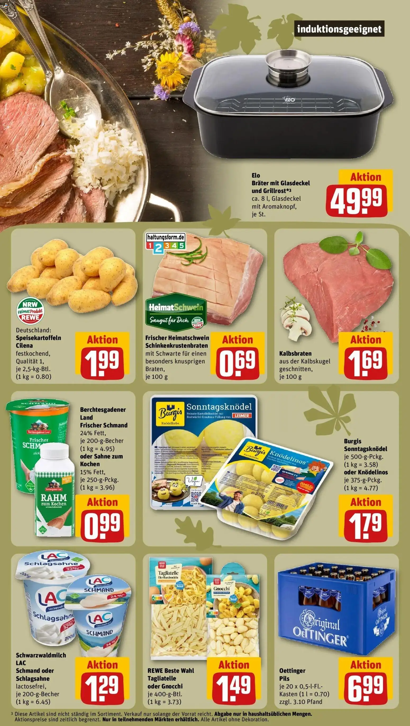 REWE Prospekt ab 12.10.2026 zum Blättern » Angebote | Seite: 17 | Produkte: Gnocchi, Schlagsahne, Oettinger, Sahne