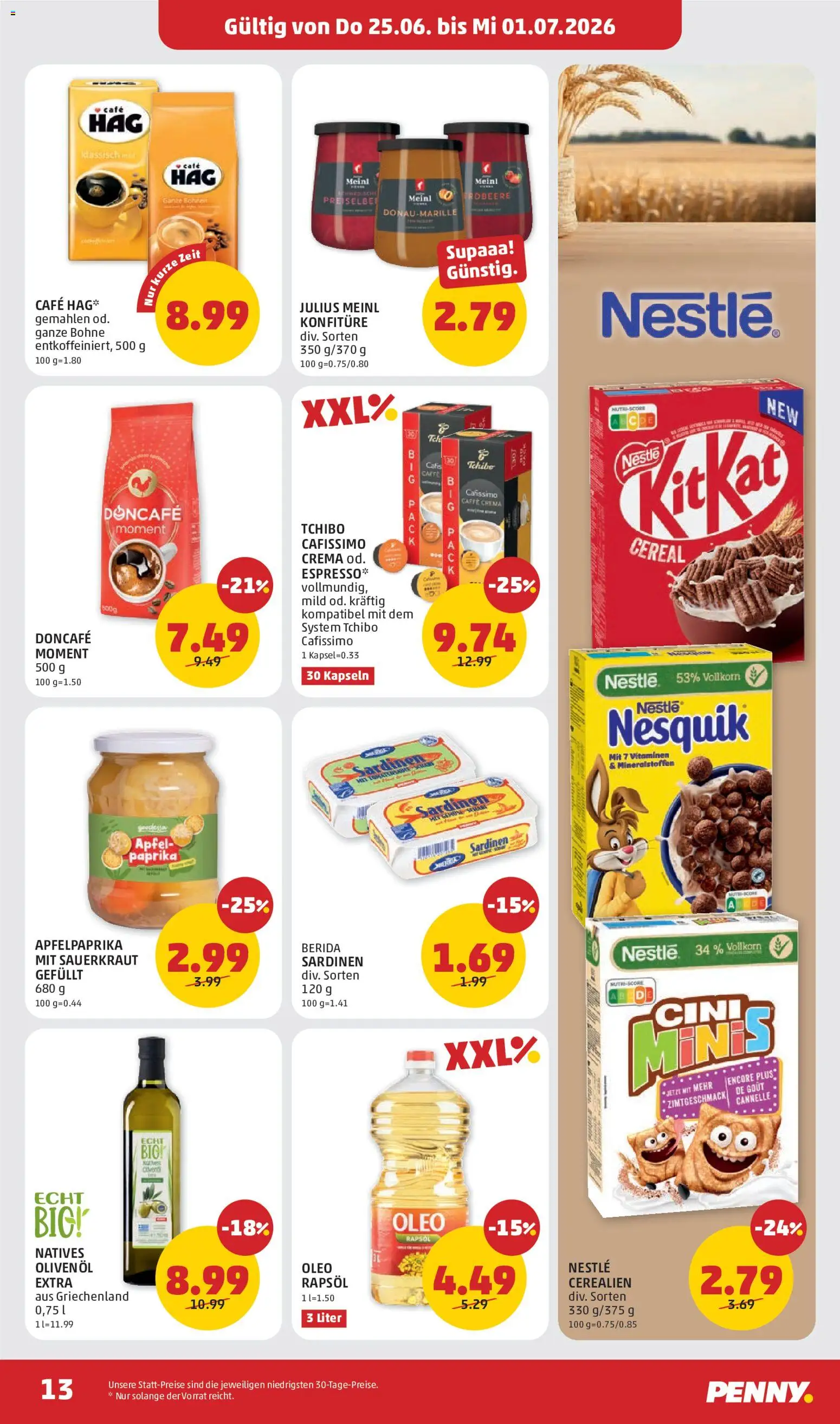 Penny Markt Flugblatt gültig ab 25.06.2026 | Seite: 13