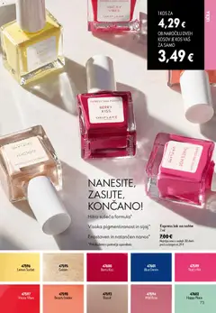 Oriflame katalog akcije – veljaven od 24.06.2026 | Stran: 73 | Izdelki: Kos, Licila, Lak za nohte, Lak