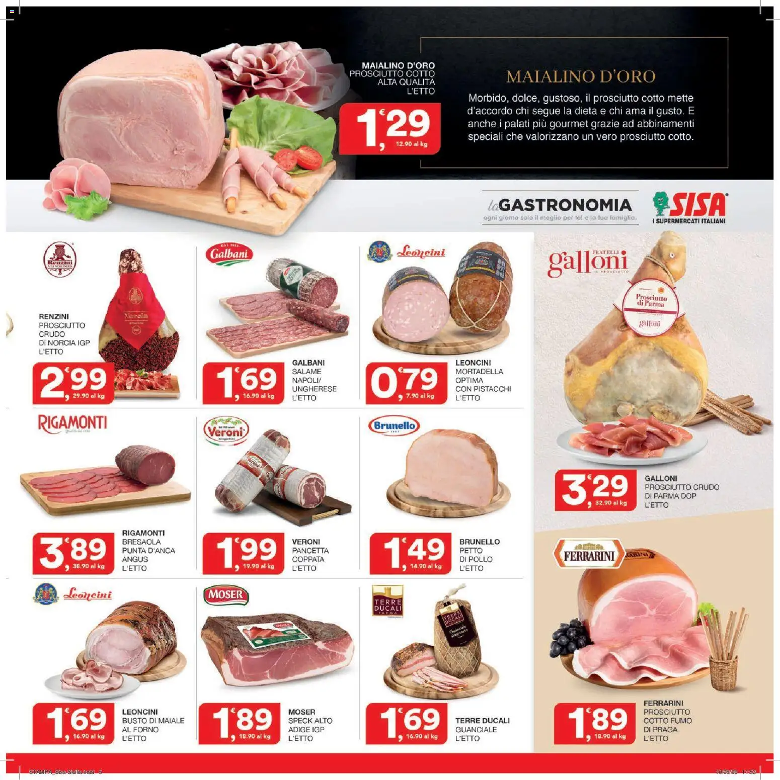 Volantino SISA del 27/08/2026 | Pagina: 5 | Prodotti: Speck, Tè, Bresaola, Pistacchi