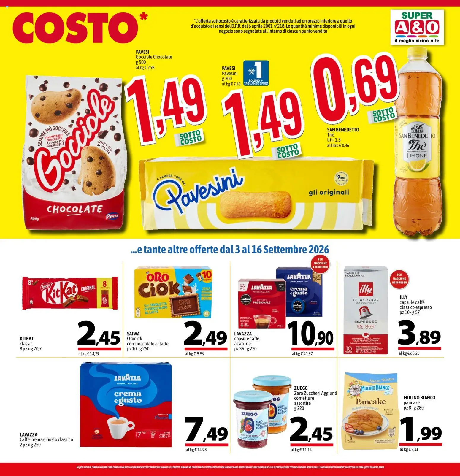 Volantino A&O del 03/09/2026 | Pagina: 9 | Prodotti: Limone, Olio, Alluminio, Terra