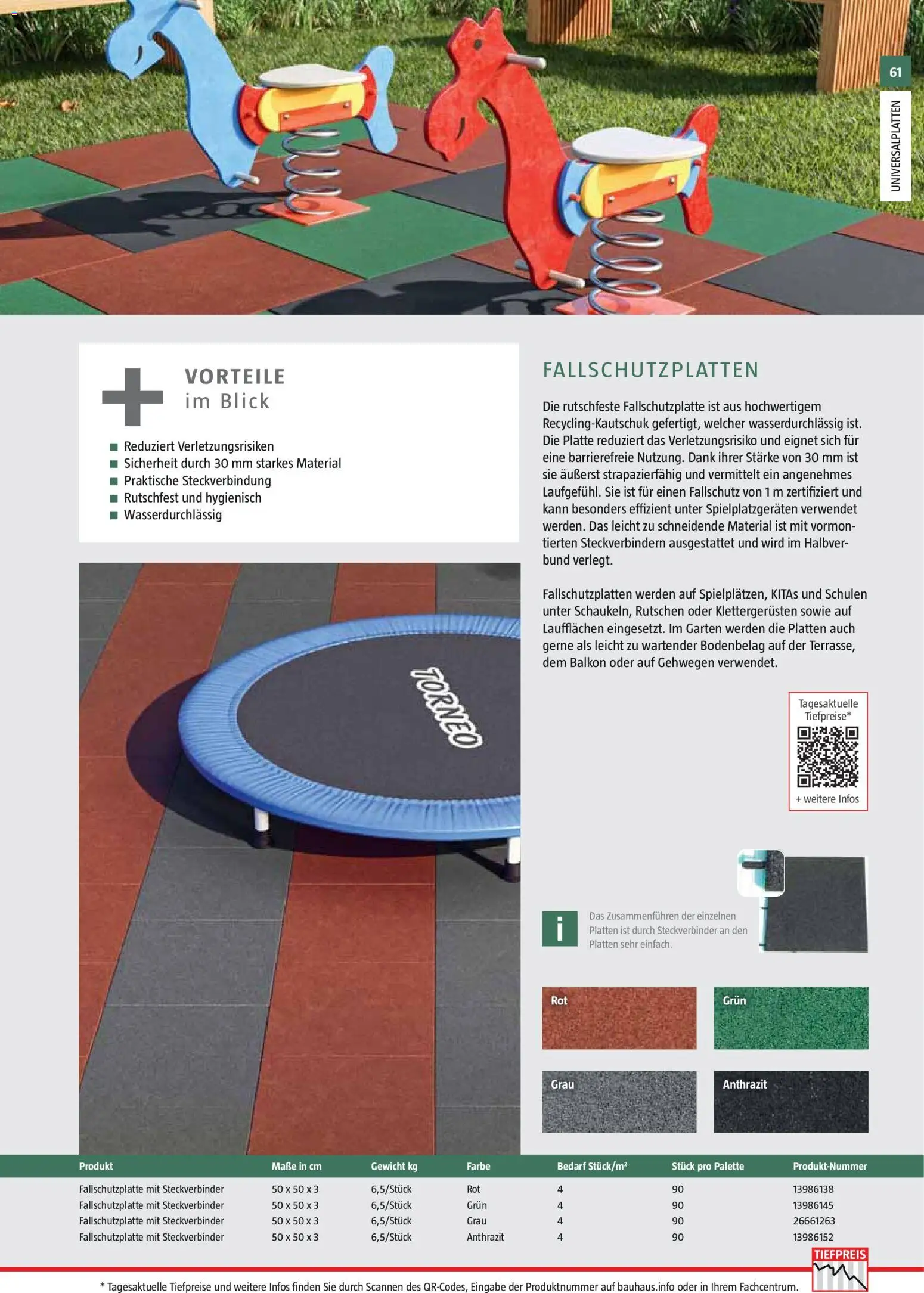 Bauhaus Gartenbaumaterialien 2026 – gültig ab 02.03.2026 | Seite: 61 | Produkte: Gewicht