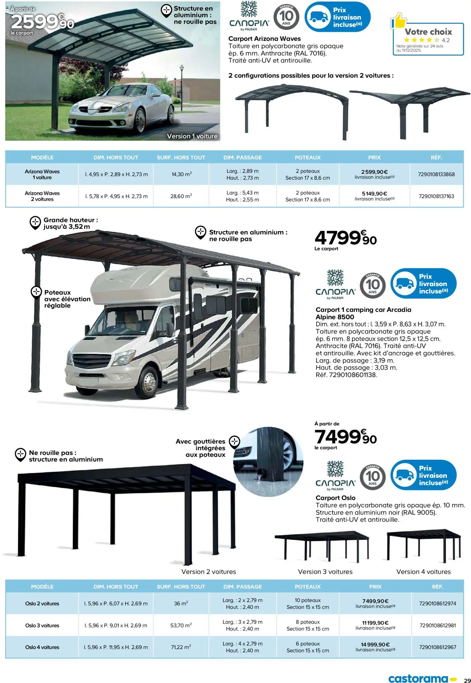 {H1} | Page: 29 | Produits: Arizona, Camping