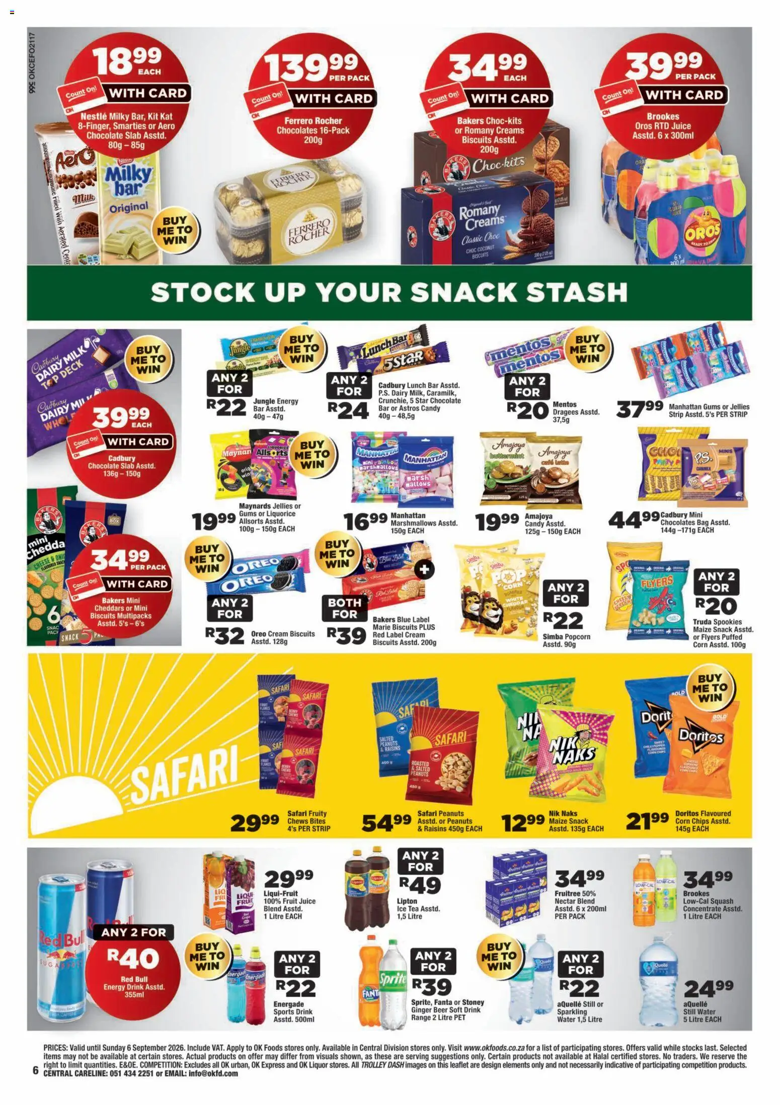 New OK Foods catalogue – valid from 25/08/2026 | Page: 6 | Products: Bag, Cheese, Tea, Fanta