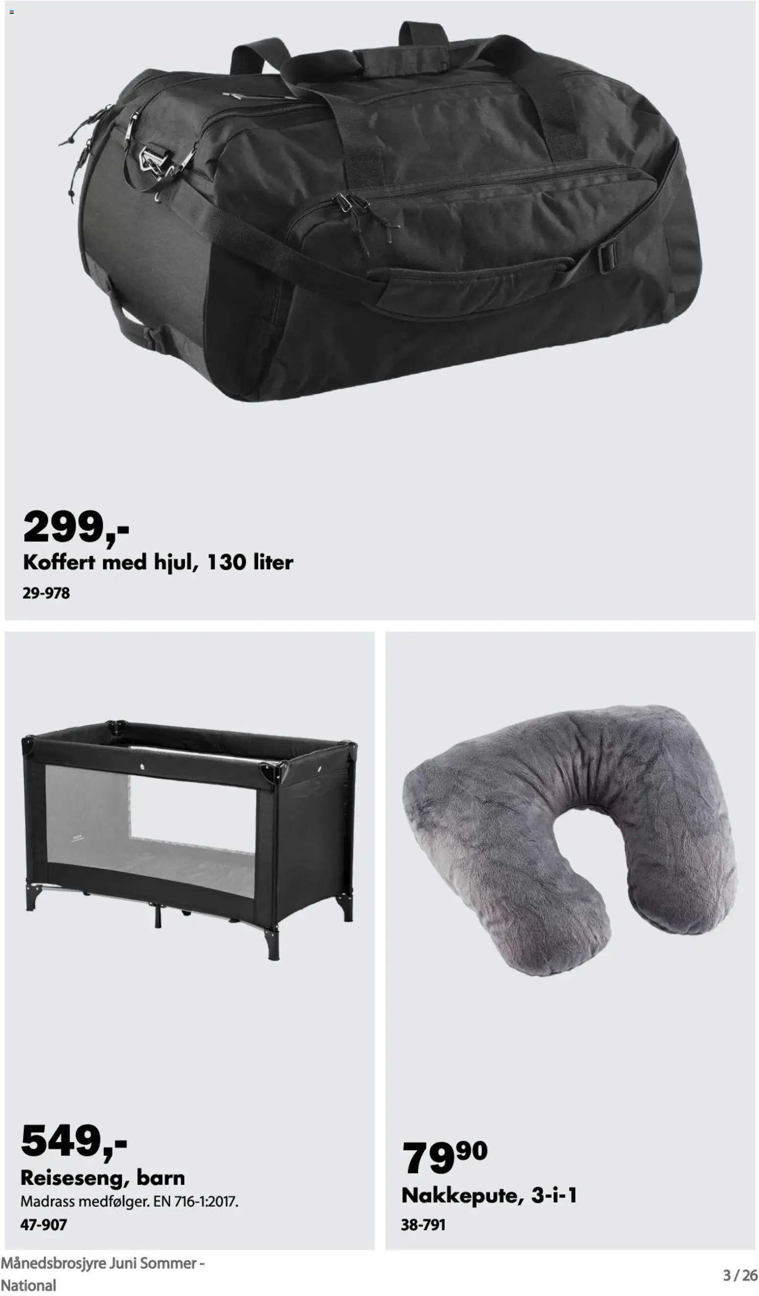 {H1} | Side: 2 | Produkter: Koffert, Madrass