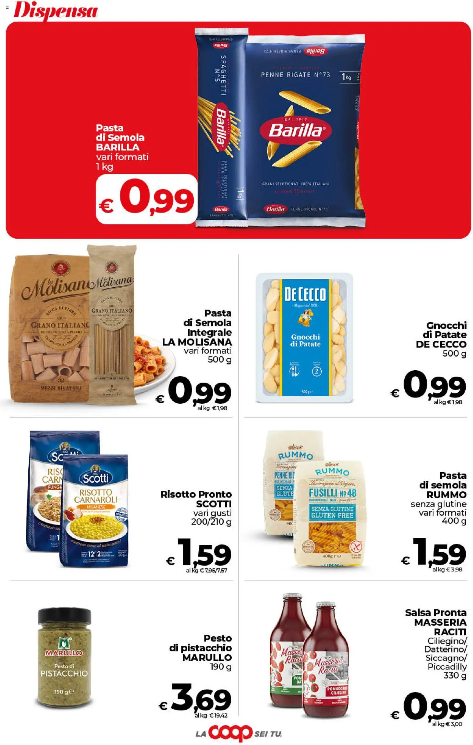 Volantino COOP del 30/06/2026 | Pagina: 25 | Prodotti: Patate, Pasta, Fusilli, Penne