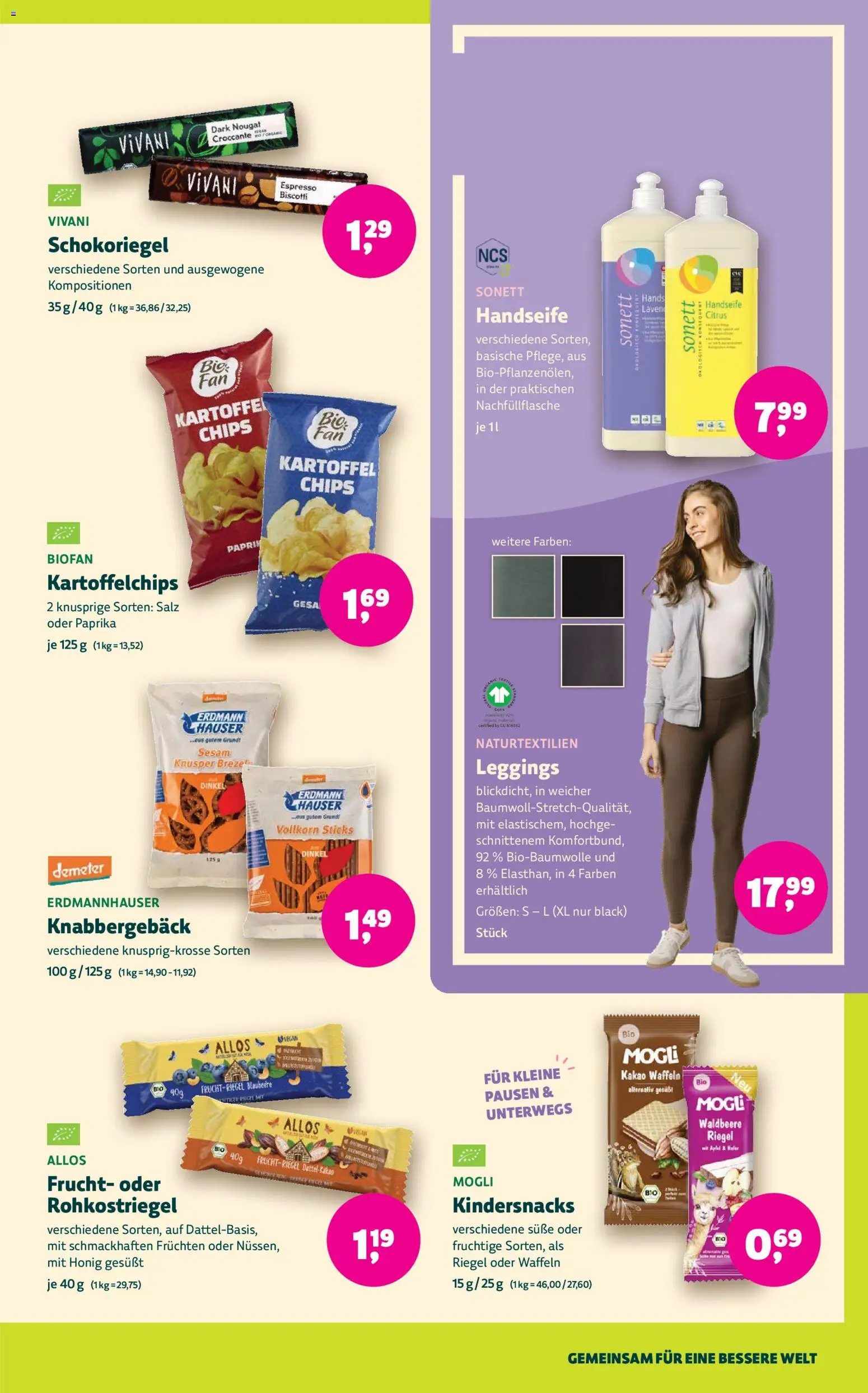 BioMarkt Prospekt – gültig ab 26.08.2026 | Seite: 13 | Produkte: Waffeln, Paprika, Salz, Chips