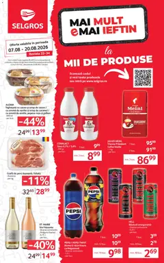 Ofertele Selgros valabile de la 07.08.2026