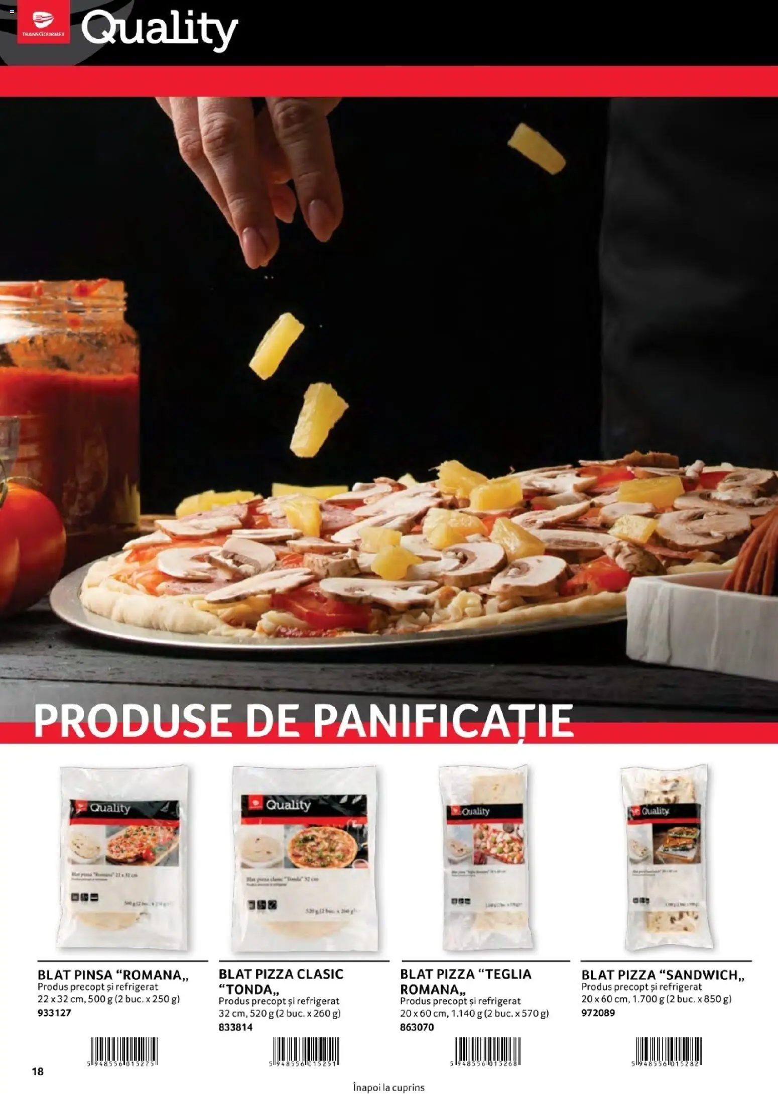 Noul catalog Selgros – valabil de la 01.08.2026 | Pagină: 18 | Produse: Pizza