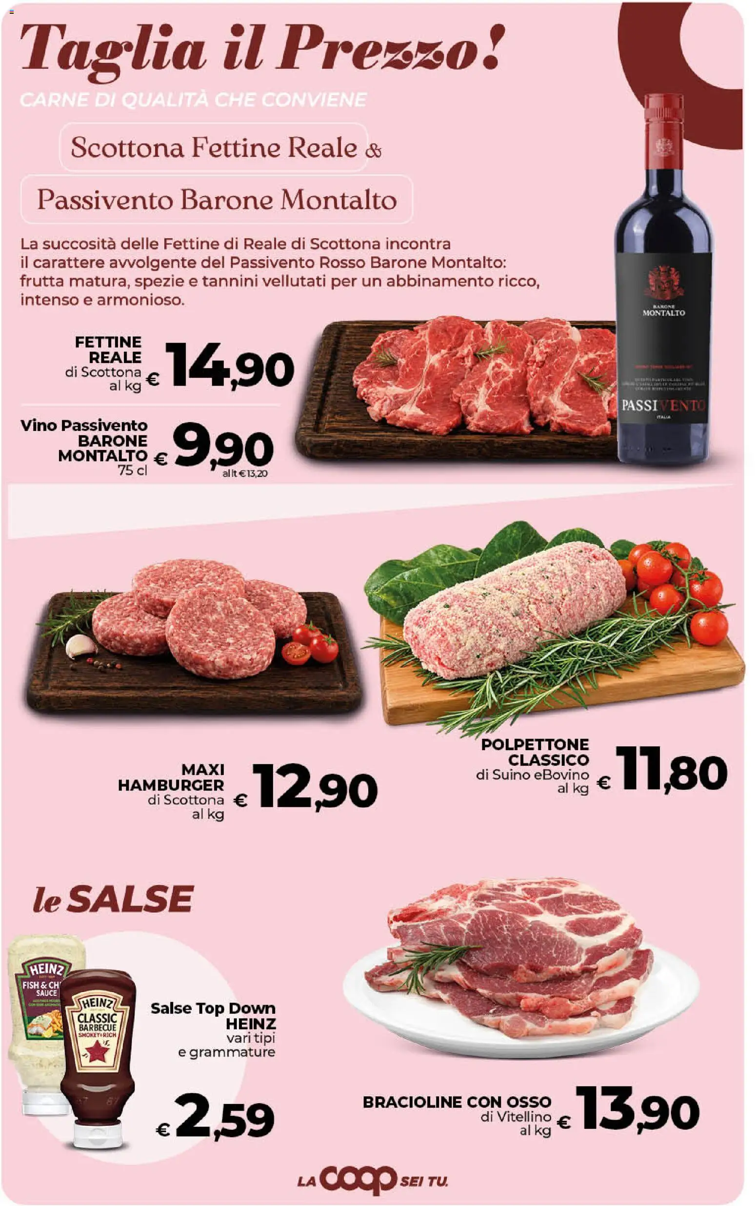 Volantino Ipercoop del 13/10/2026 | Pagina: 20 | Prodotti: Spezie, Suino, Vino, Hamburger