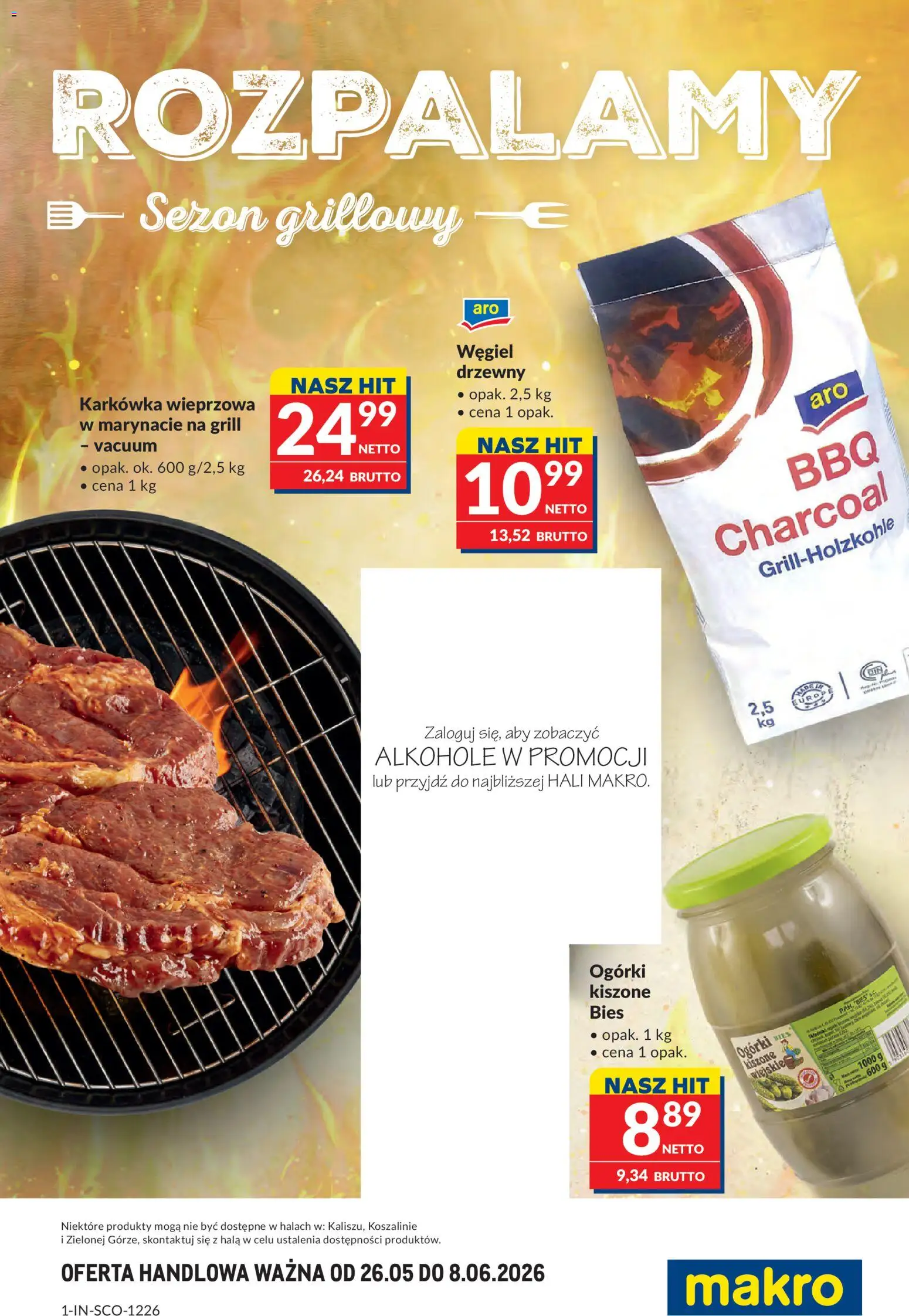 Makro gazetka - Grill Ogród od 26.05.2026 | Strona: 1 | Produkty: Karkówka, Karkówka wieprzowa, Grill, Ogórki