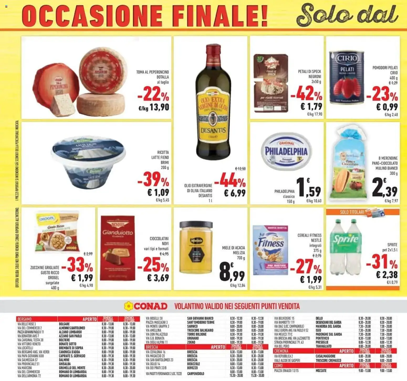 Anteprima volantino Conad dal 07/10/2026 prossima settimana | Pagina: 56 | Prodotti: Cioccolato, Taglio, Latte, Sprite