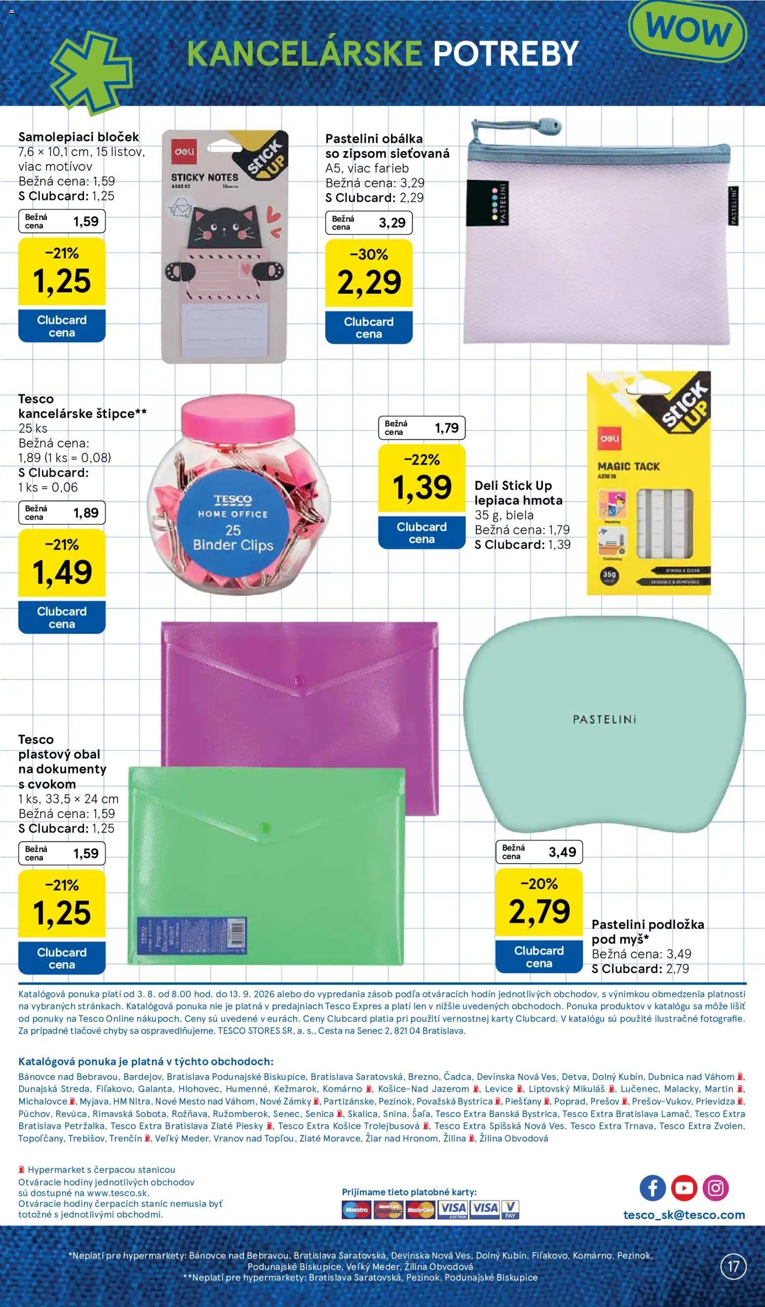 Nové Tesco akcie – leták je platný od 03.08.2026 | Strana: 17