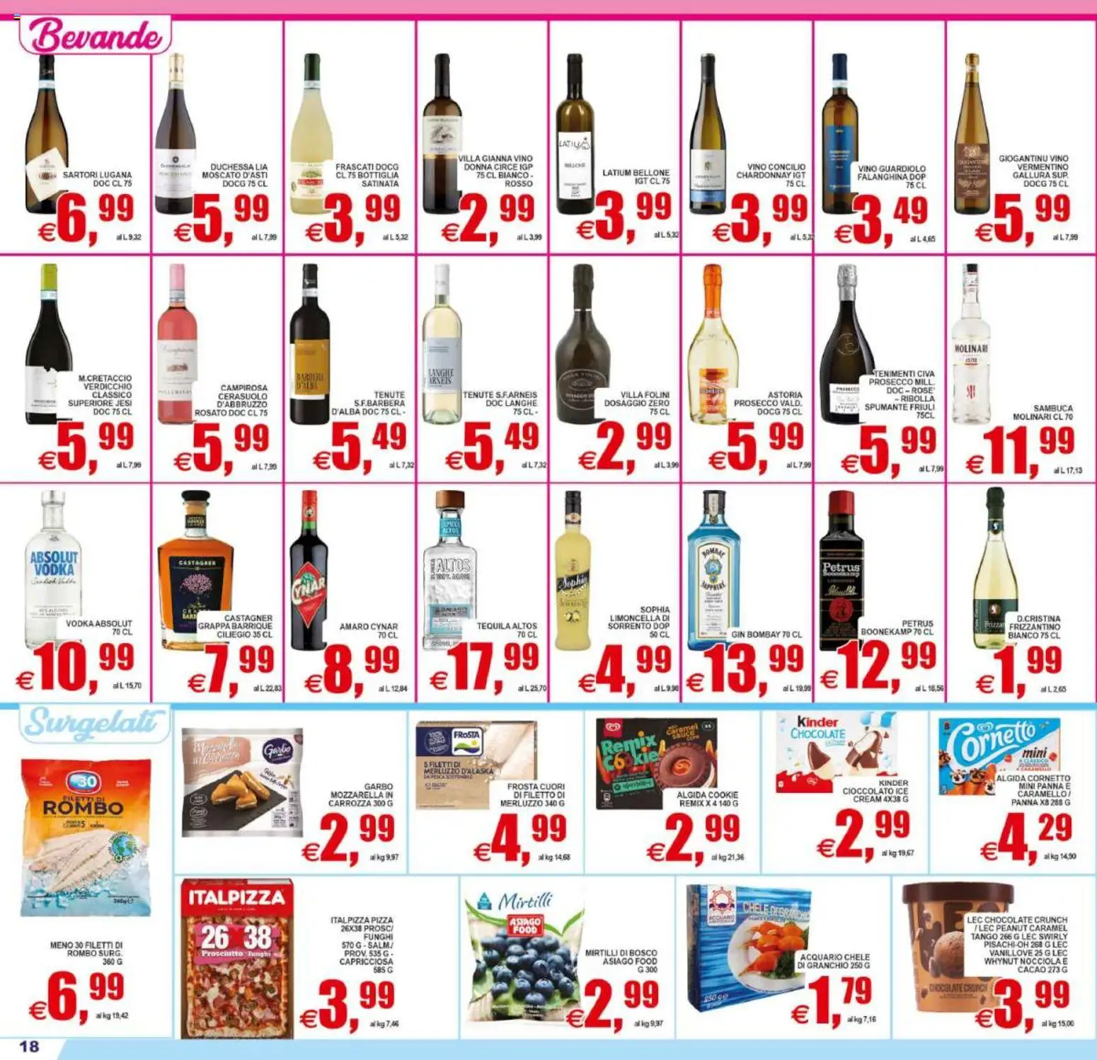 Volantino Pewex del 29.05.2026 | Pagina: 18 | Prodotti: Cioccolato, Gin, Prosciutto, Mirtilli