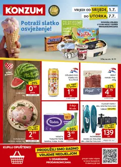 Konzum HR akciós újság - amely érvényes a következő dátumtól: 2026.07.01.