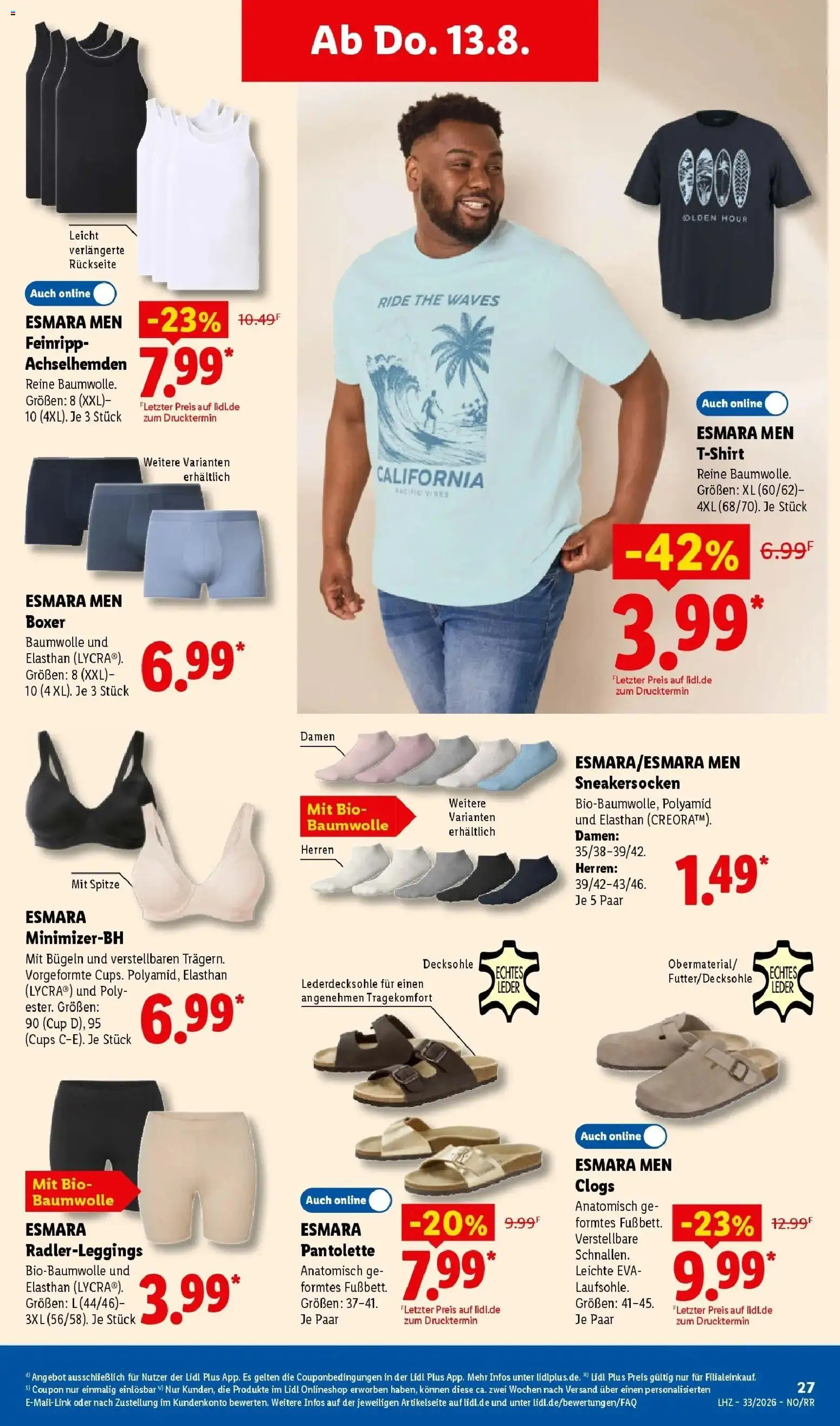 Lidl Prospekt Zülpich – gültig ab 10.08.2026 | Seite: 49 | Produkte: T-Shirt, Boxer