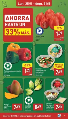 Vista previa DAYLICIOUS® Ensalada estilo isla de Capri, Origen: UE / No UE. 285 g válido desde el 25.05.2026 | Página: 5 | Productos: Ensalada, Ρούτερ