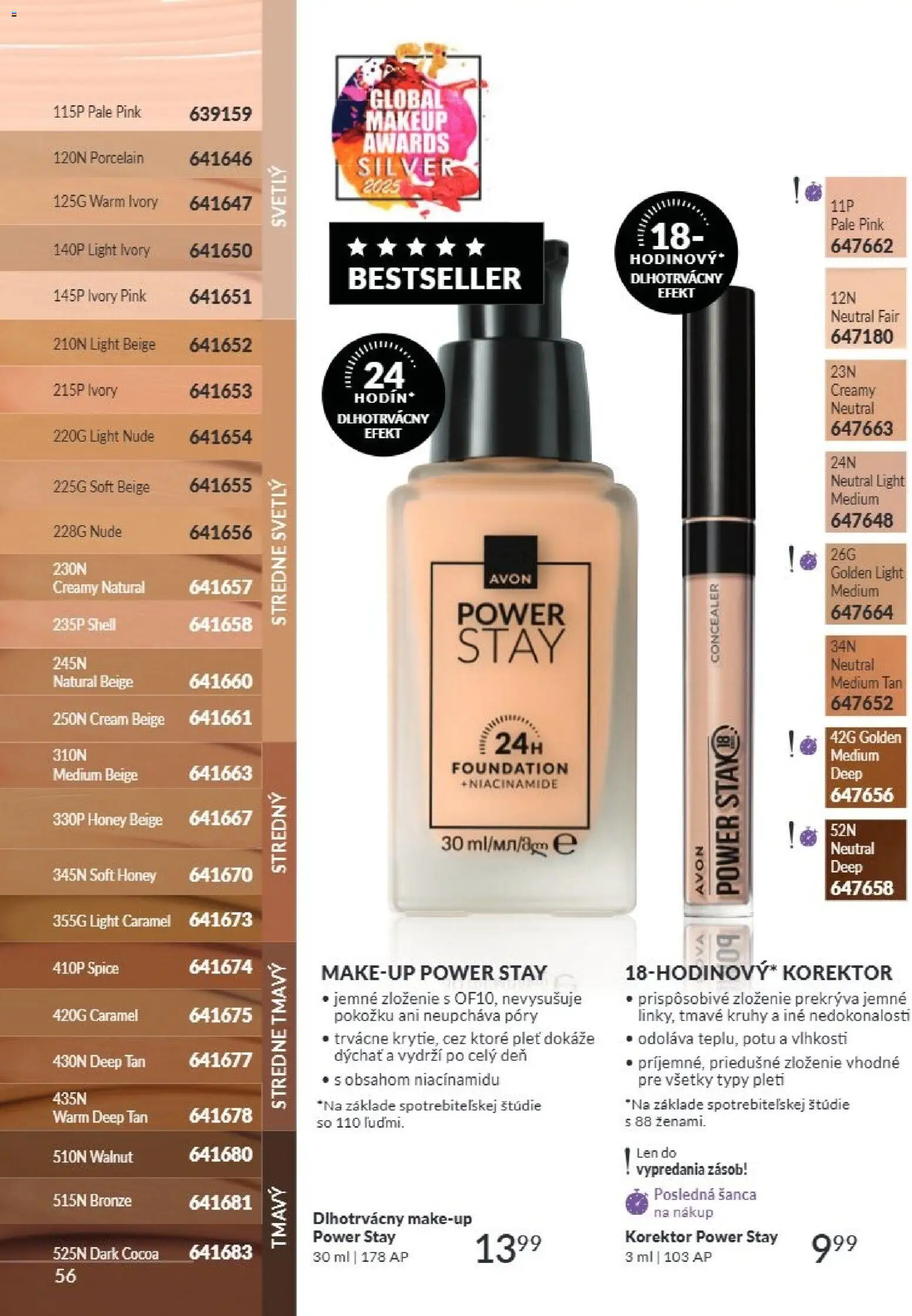 Nové Avon akcie – leták je platný od 01.07.2026 | Strana: 56 | Produkty: Korektor