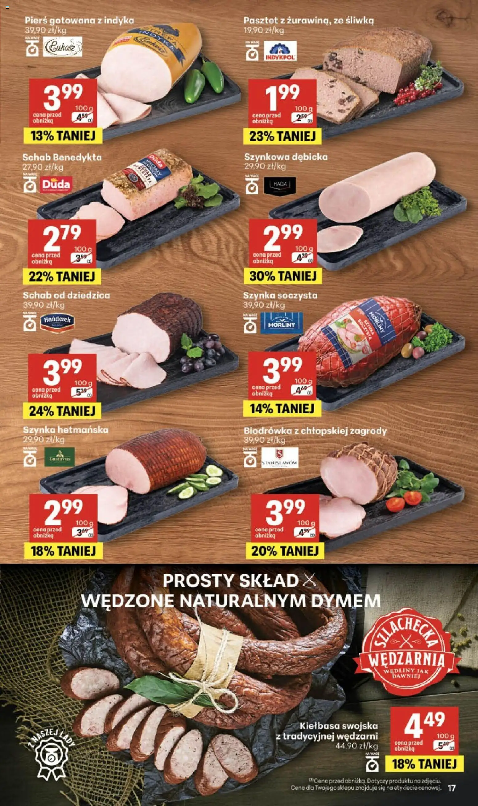 Delikatesy Centrum Black Weeks od 29.10.2026 | Strona: 17 | Produkty: Kiełbasa, Schab, Specjały, Wędliny