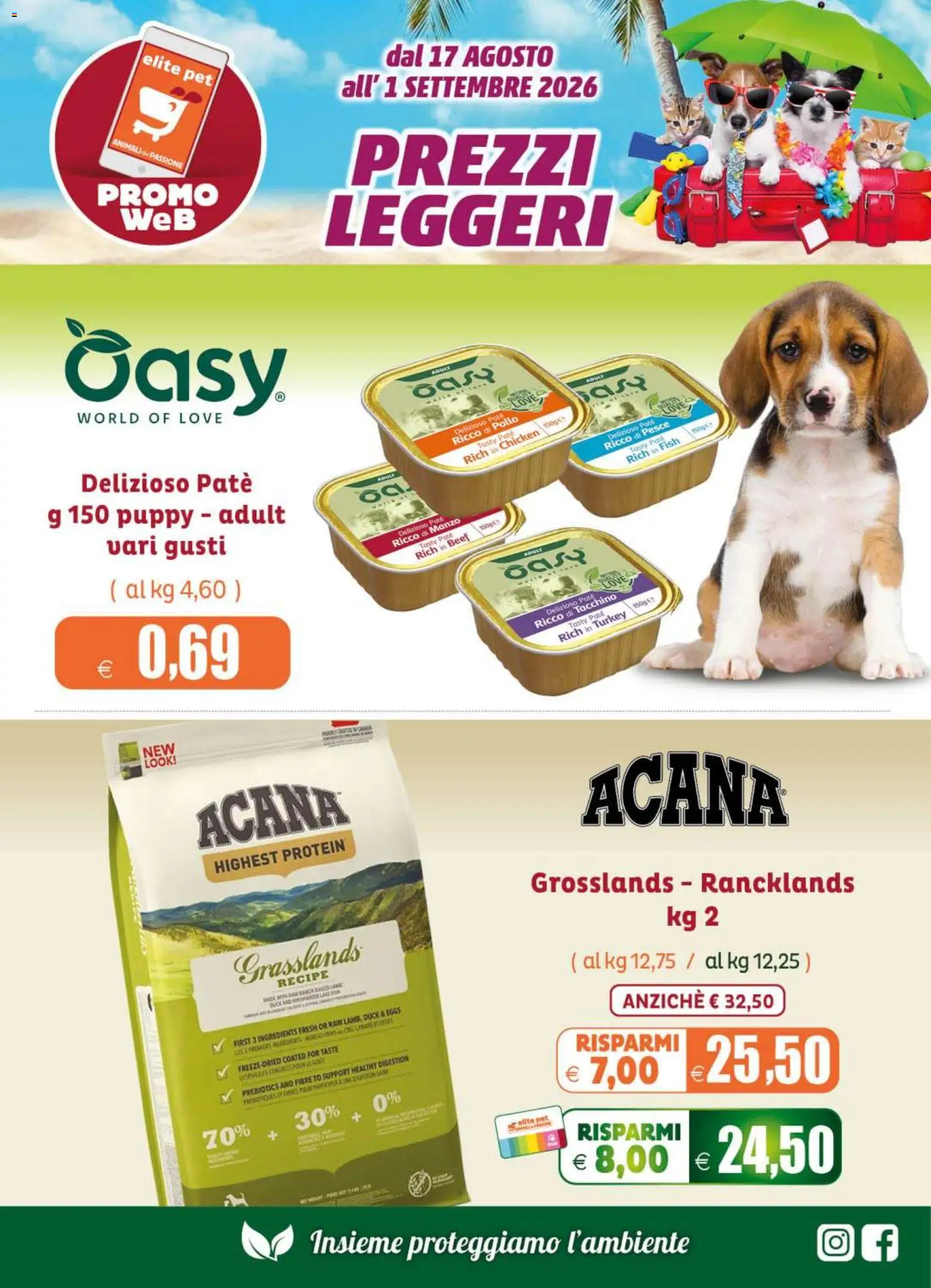 Volantino Elite Supermercati del 17/08/2026 | Pagina: 5 | Prodotti: Pollo, Pesce, Manzo, Tacchino