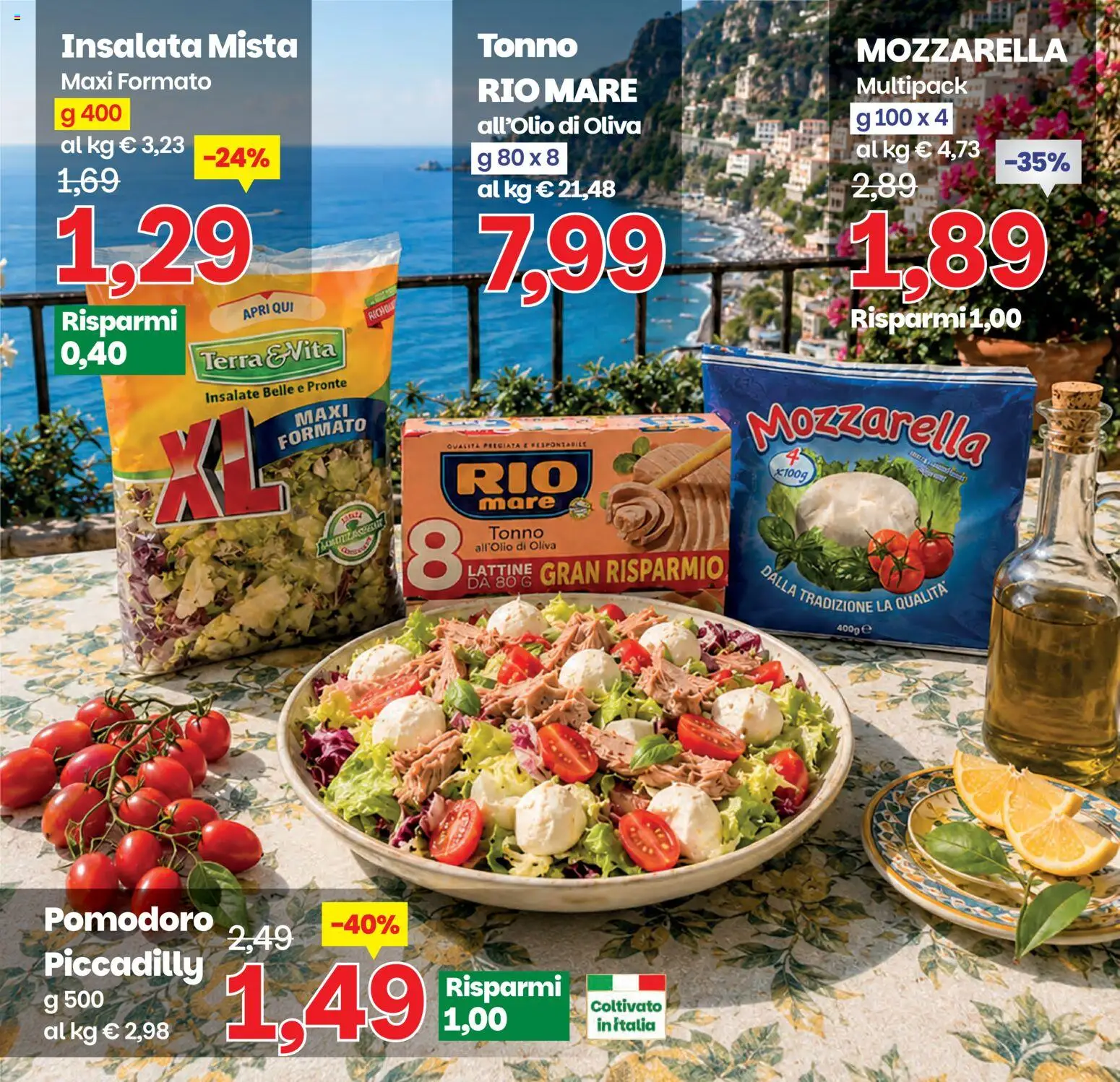 Volantino Prix del 26.05.2026 | Pagina: 4 | Prodotti: Insalata, Mozzarella, Tonno, Terra
