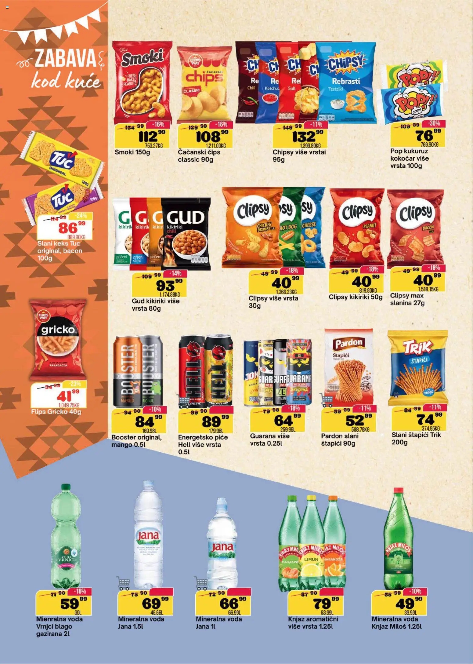 Senta Promet katalog - važi od 06.05.2026 | Strana: 12 | Proizvode: Tuc, Voda, Kukuruz, Hot dog
