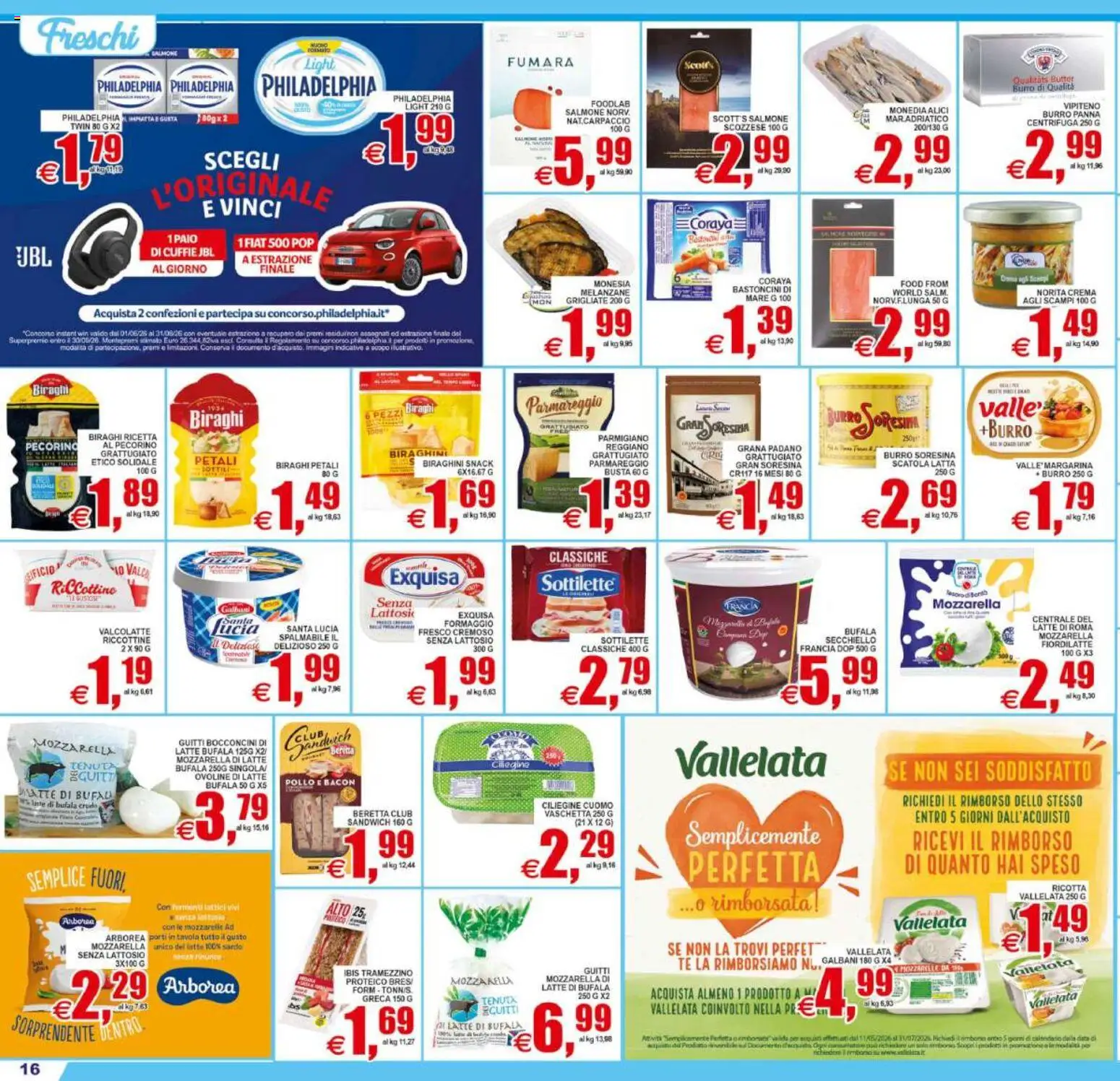 Volantino Pewex del 01/07/2026 | Pagina: 16 | Prodotti: Pollo, Latte, Grana Padano, Melanzane
