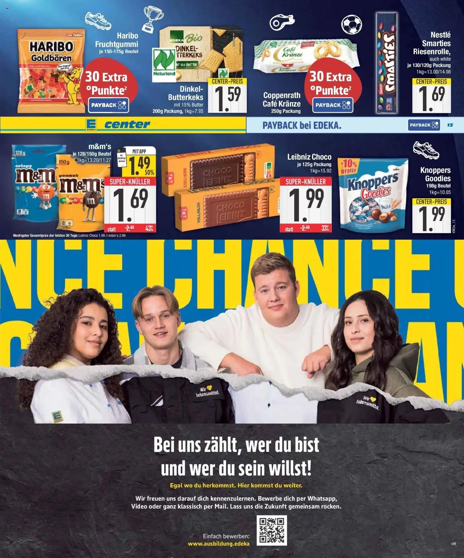 E center Prospekt Neuburg An Der Donau – gültig ab 08.06.2026 | Seite: 13 | Produkte: Haribo, M&M's, Knoppers, Video
