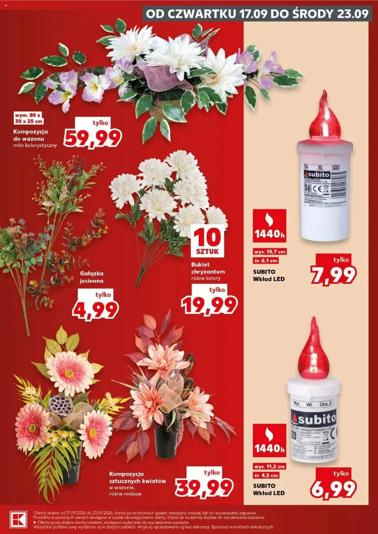 Kaufland gazetka - Znicze od 17.09.2026 - od jutra PDF | Strona: 19 | Produkty: Gazety