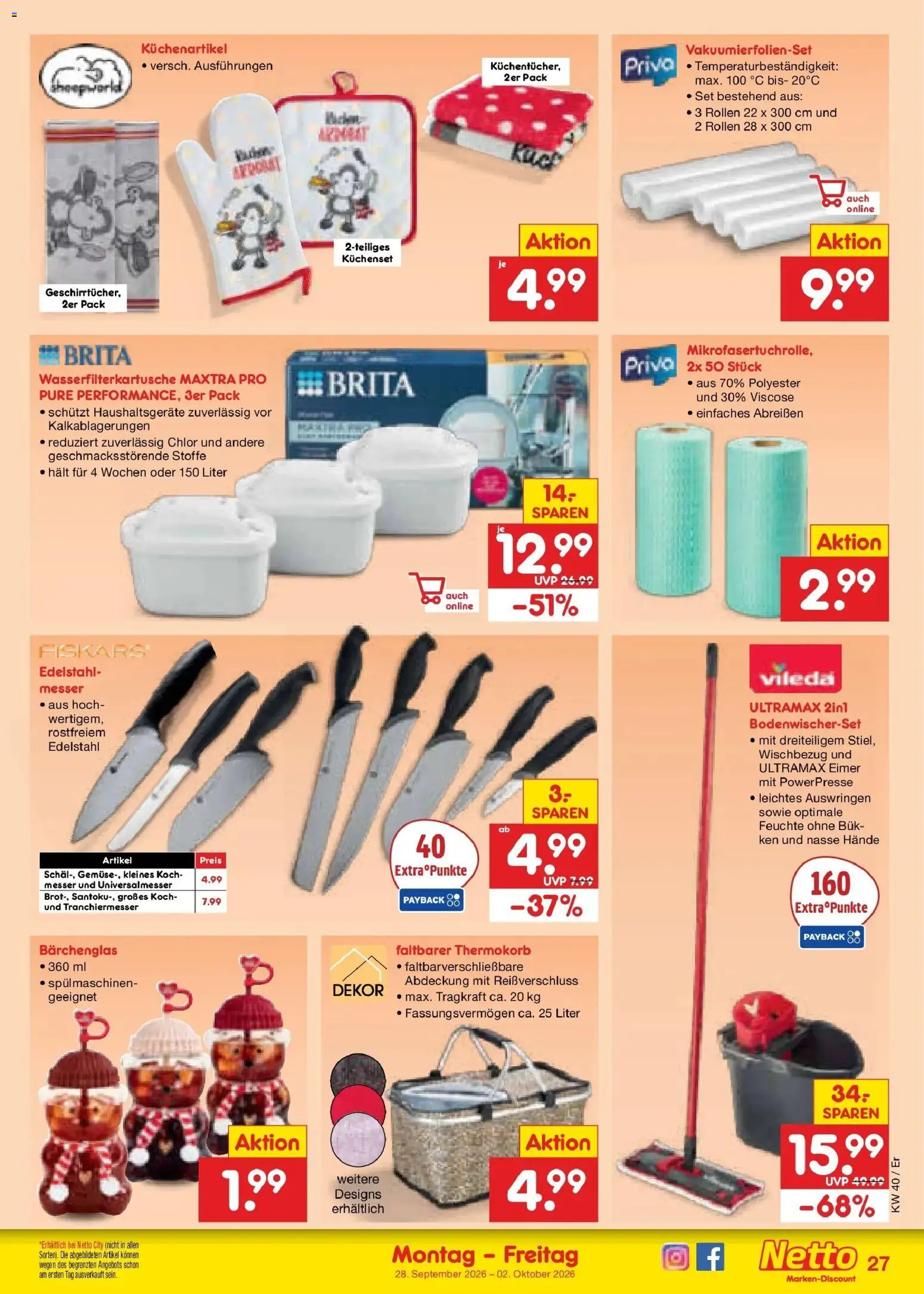 Netto Marken-Discount Prospekt Nordhausen – gültig ab 28.09.2026 | Seite: 39