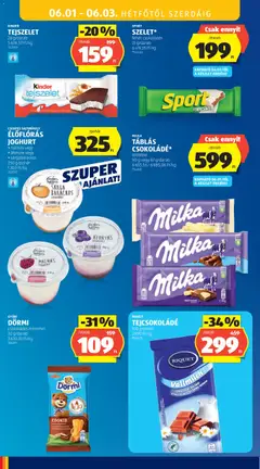 ÉLŐFLÓRÁS JOGHURT, • málnás vagy • áfonyás vagy • sárgabarackos, 250 g/pohár - amely érvényes a következő dátumtól: 28.05.2026 | Oldal: 38 | Termékek: Tejcsokoládé, Tejszelet, Joghurt
