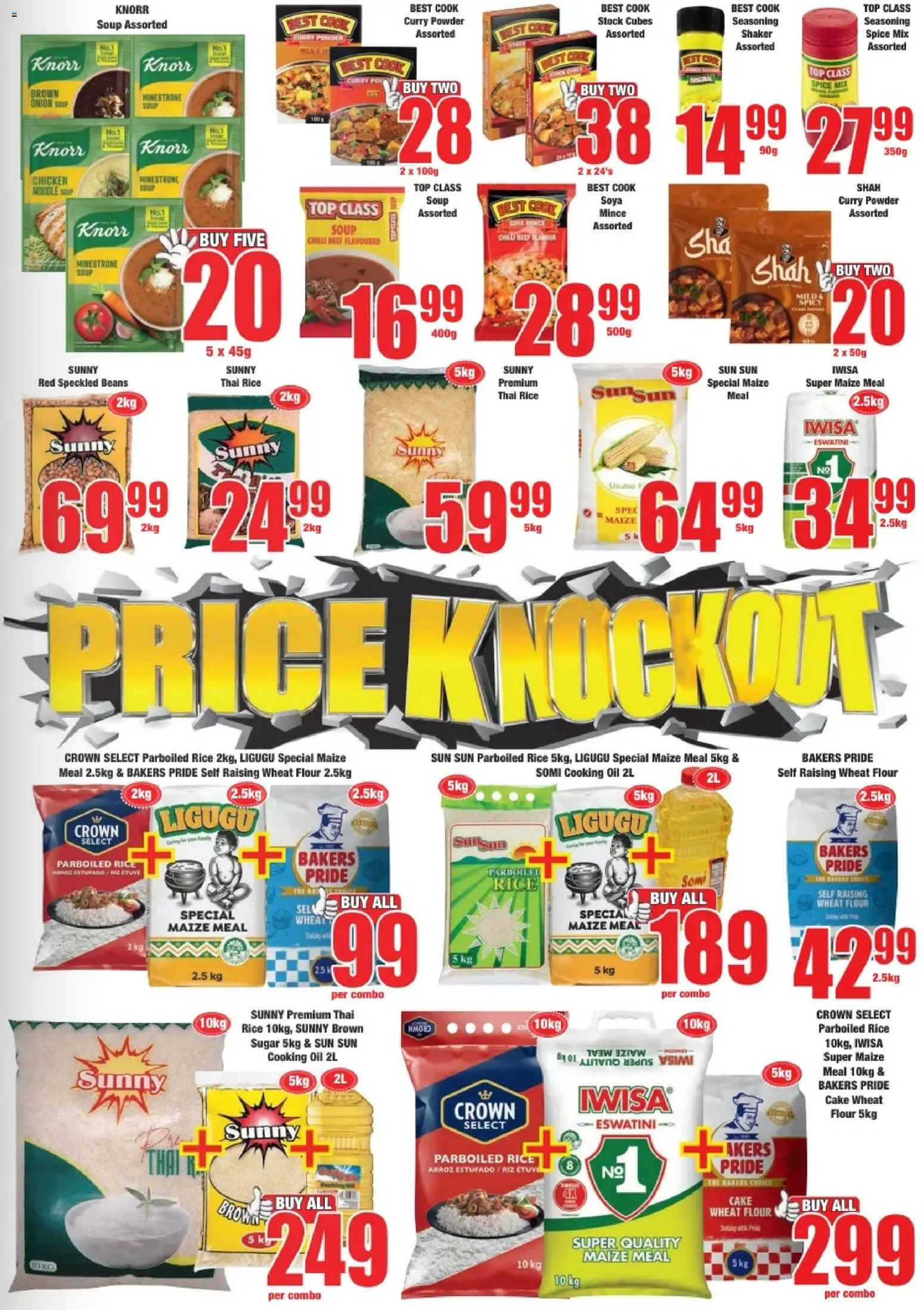 New Boxer catalogue – valid from 05.06.2026 | Page: 7 | Products: Flour, Beans, Chicken, Curry powder