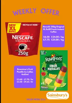 Preview of Sainsbury's - Offers valid from 23/06/2026 | Page: 4 | Products: Coffee, Juice